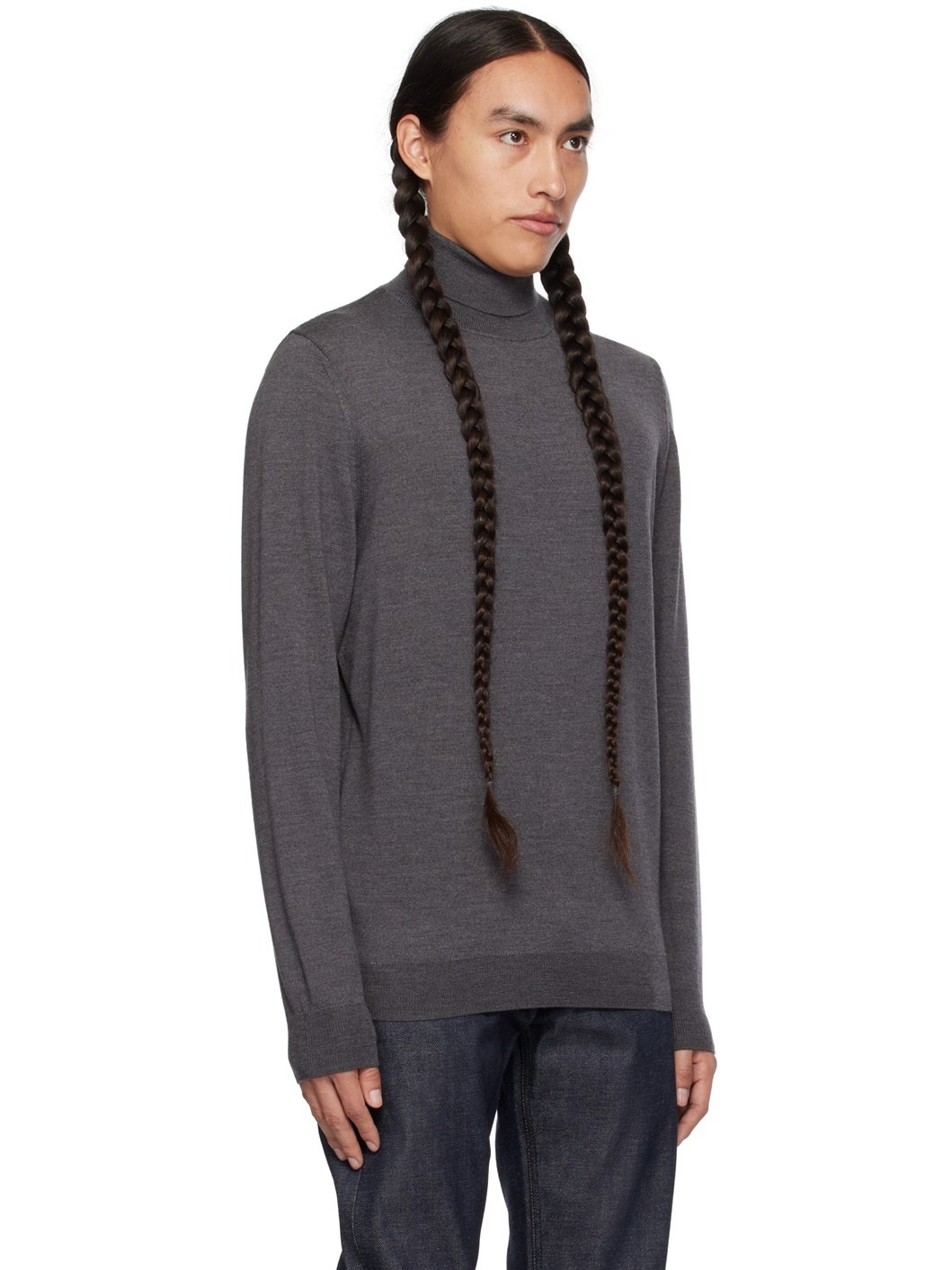 Gray Dundee Turtleneck - 2