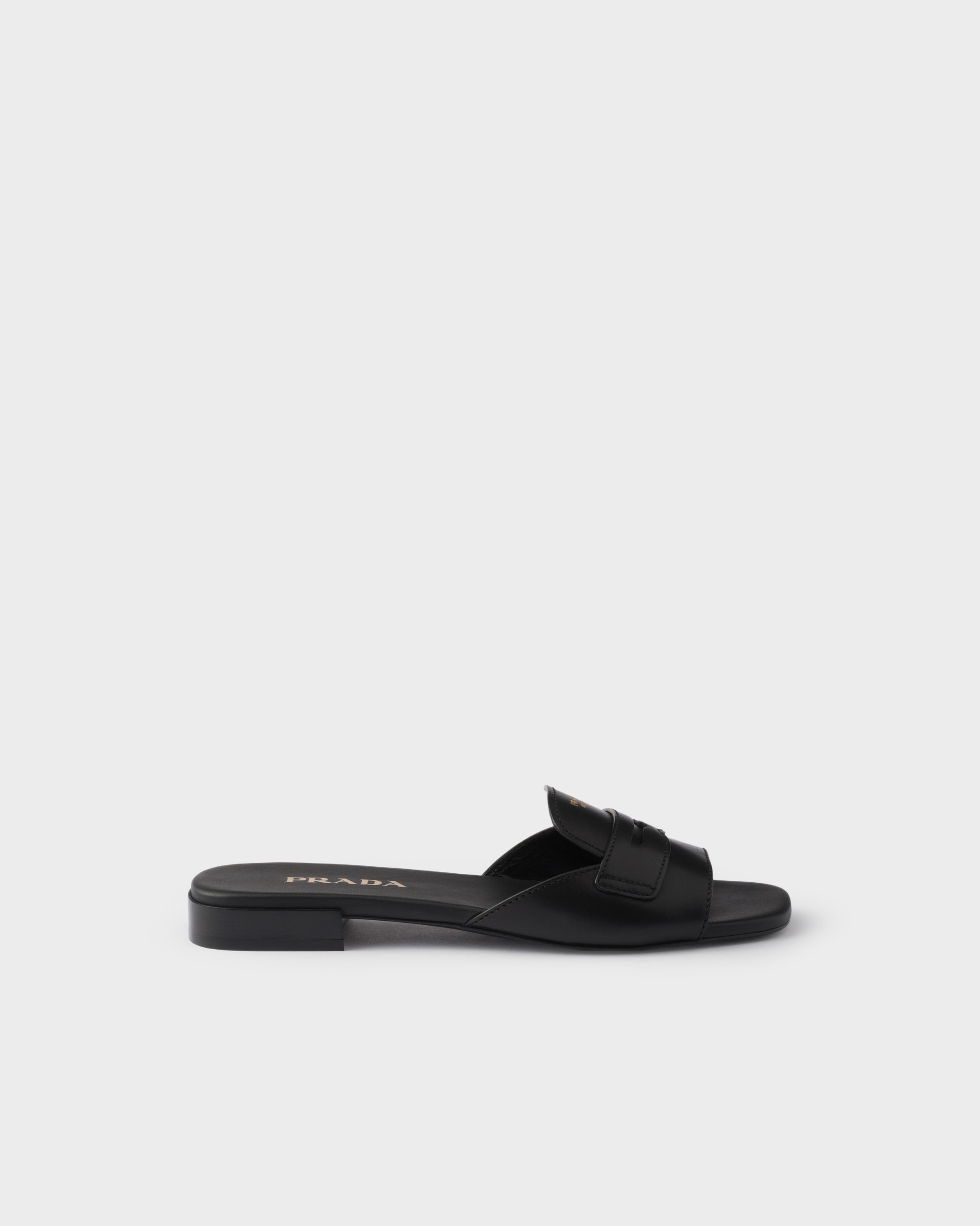 Leather slides - 2