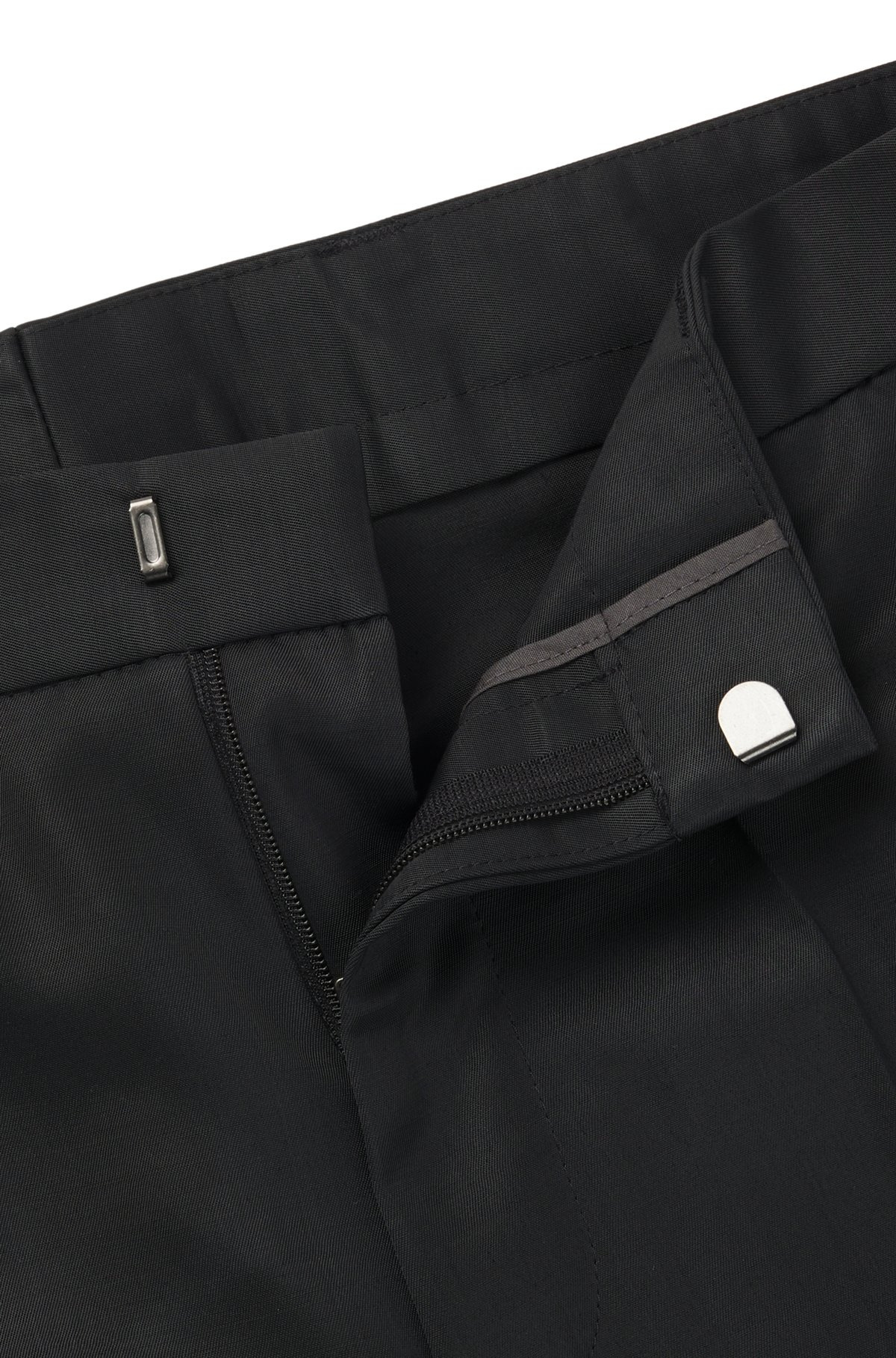 HUGO FORWARD SLIM-FIT TROUSERS IN WOOL-BLEND TWILL - 6