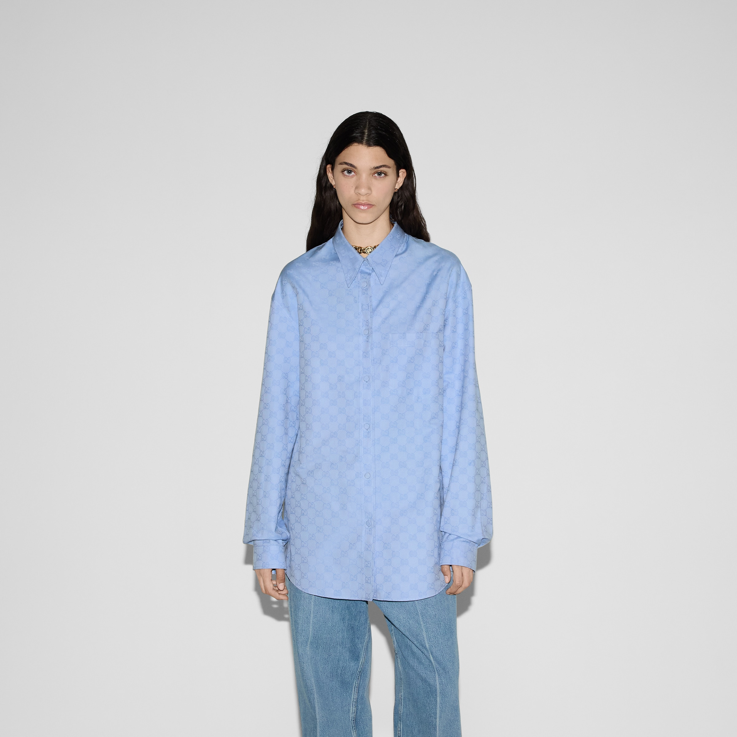GG Supreme cotton shirt - 3