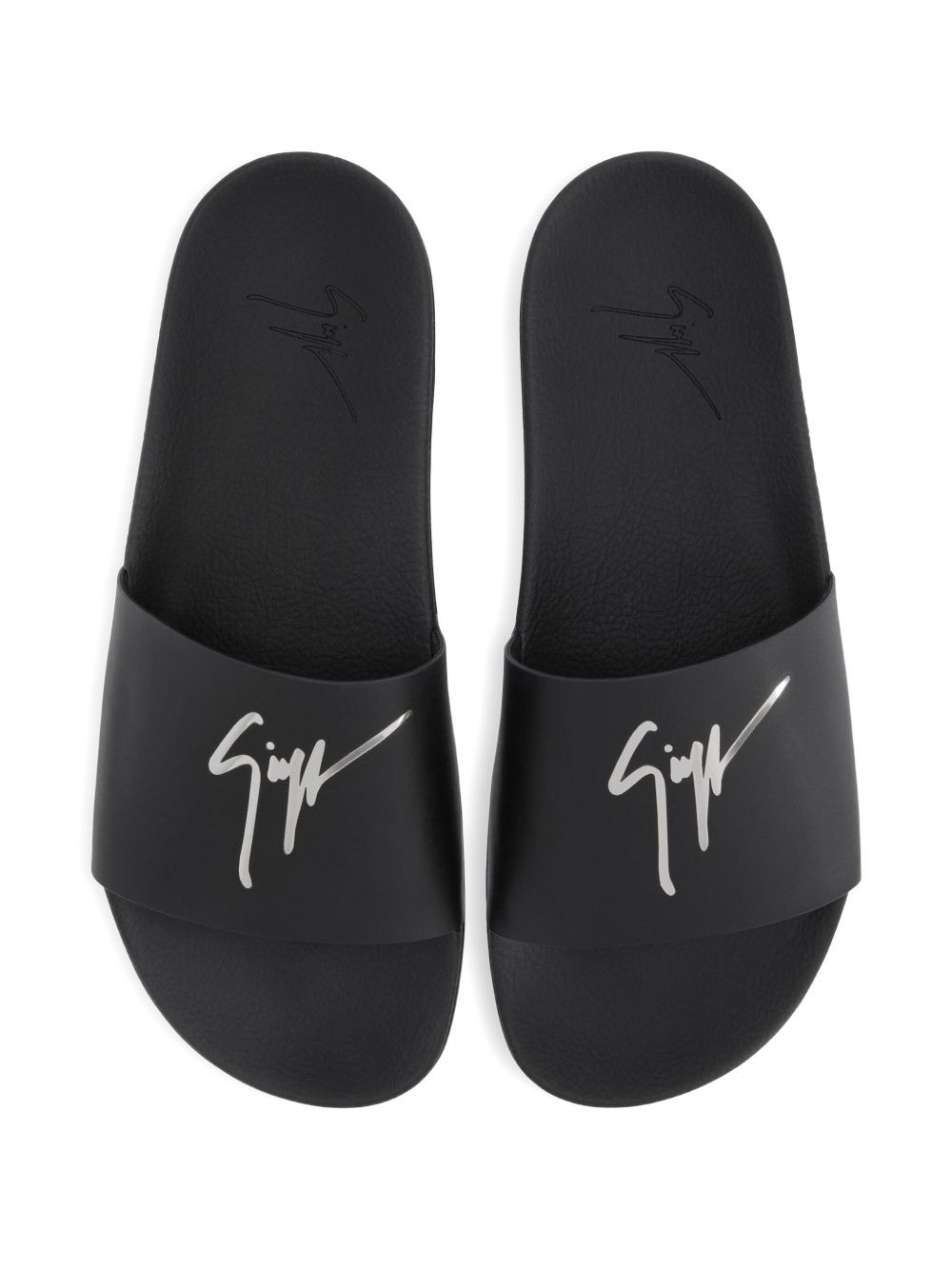 Brett signature-embellished leather sandals - 3