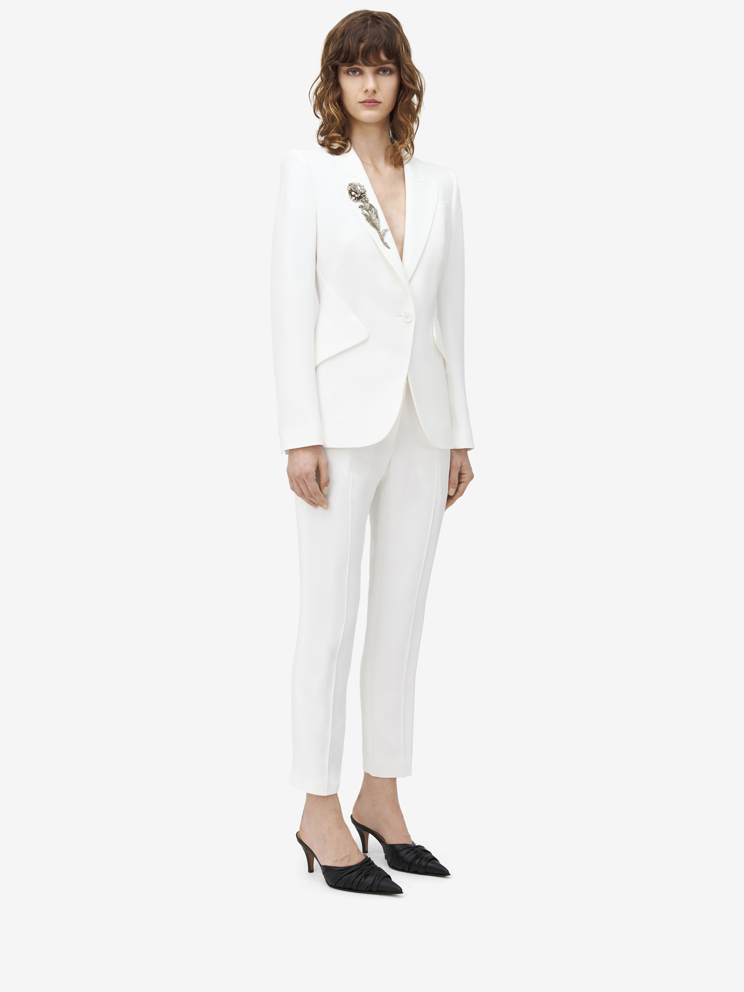 Peak Shoulder Embellished Jacket - 3