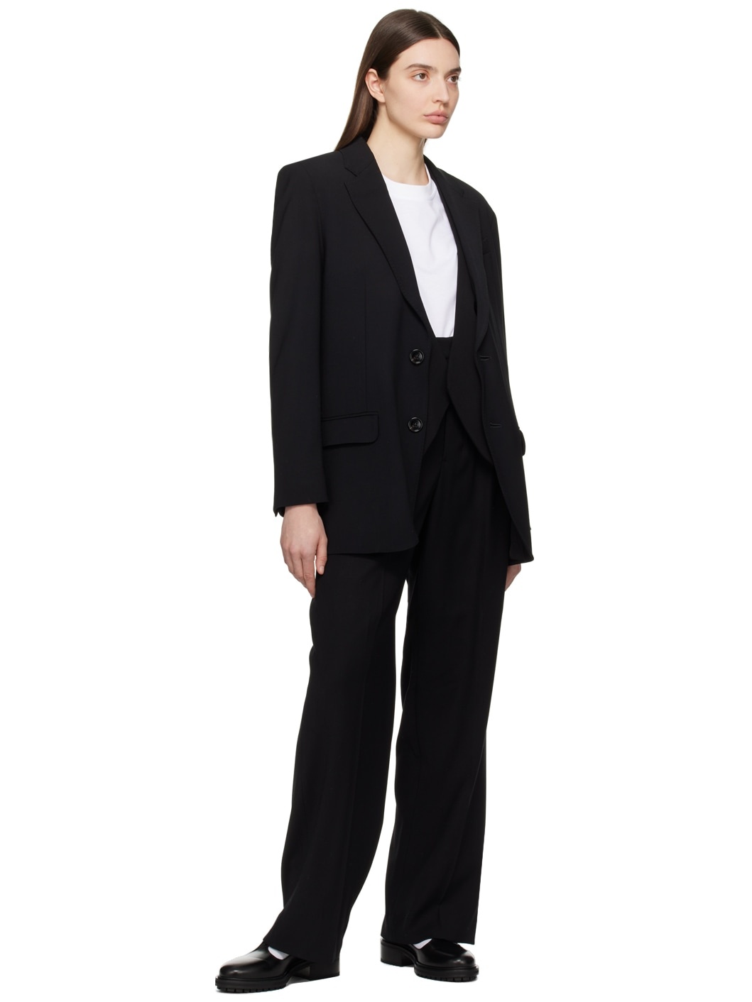 Black Pleated Trousers - 4