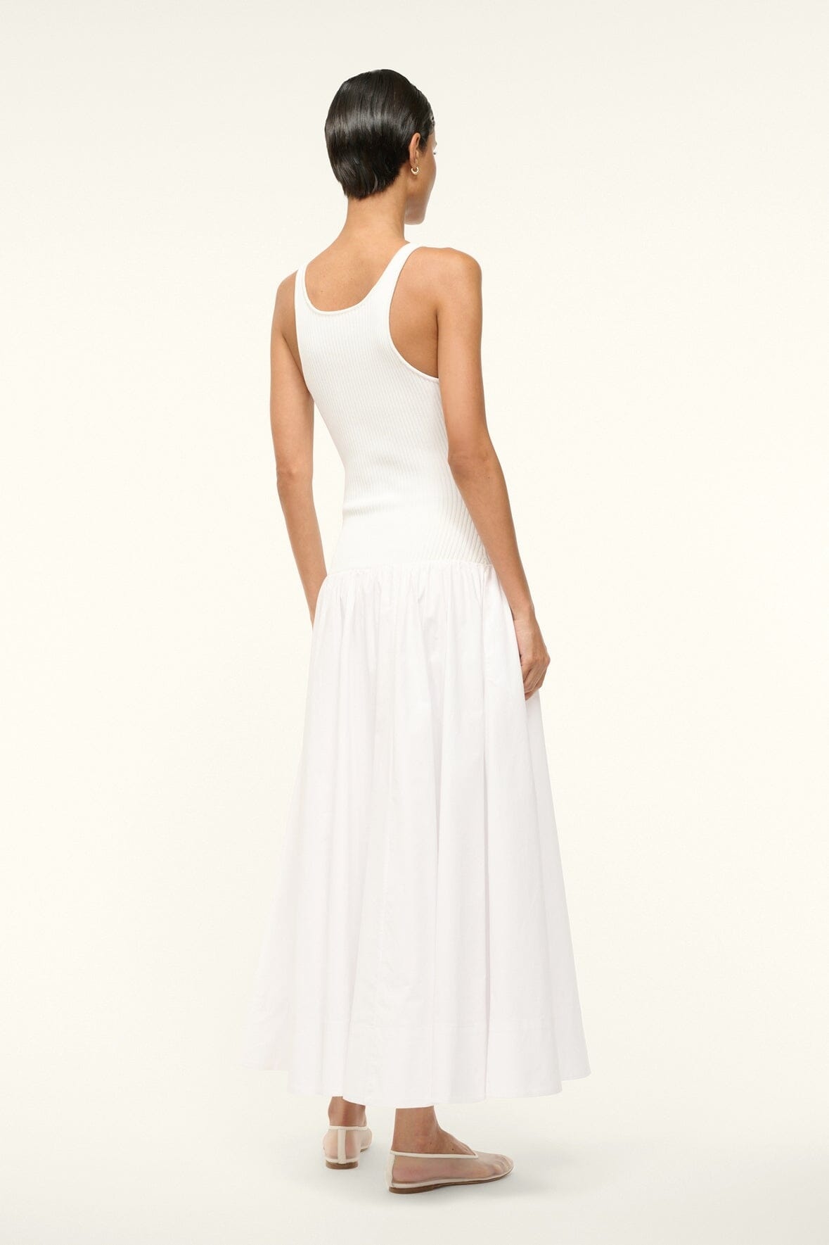 STAUD YAMILA DRESS WHITE - 5