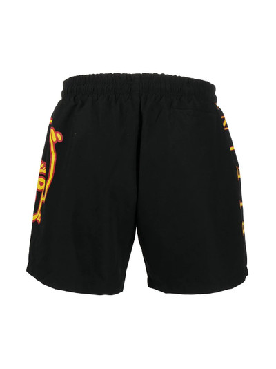 PHILIPP PLEIN skull-print swim shorts outlook