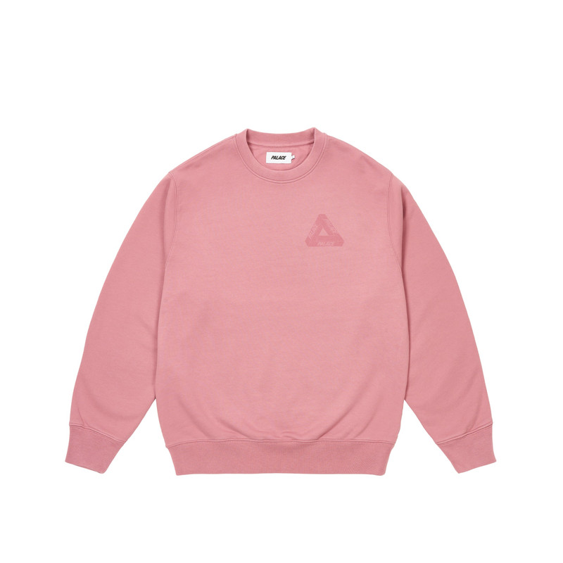 PALACE SPRAY TRI-FERG CREW DUSTY MAUVE outlook