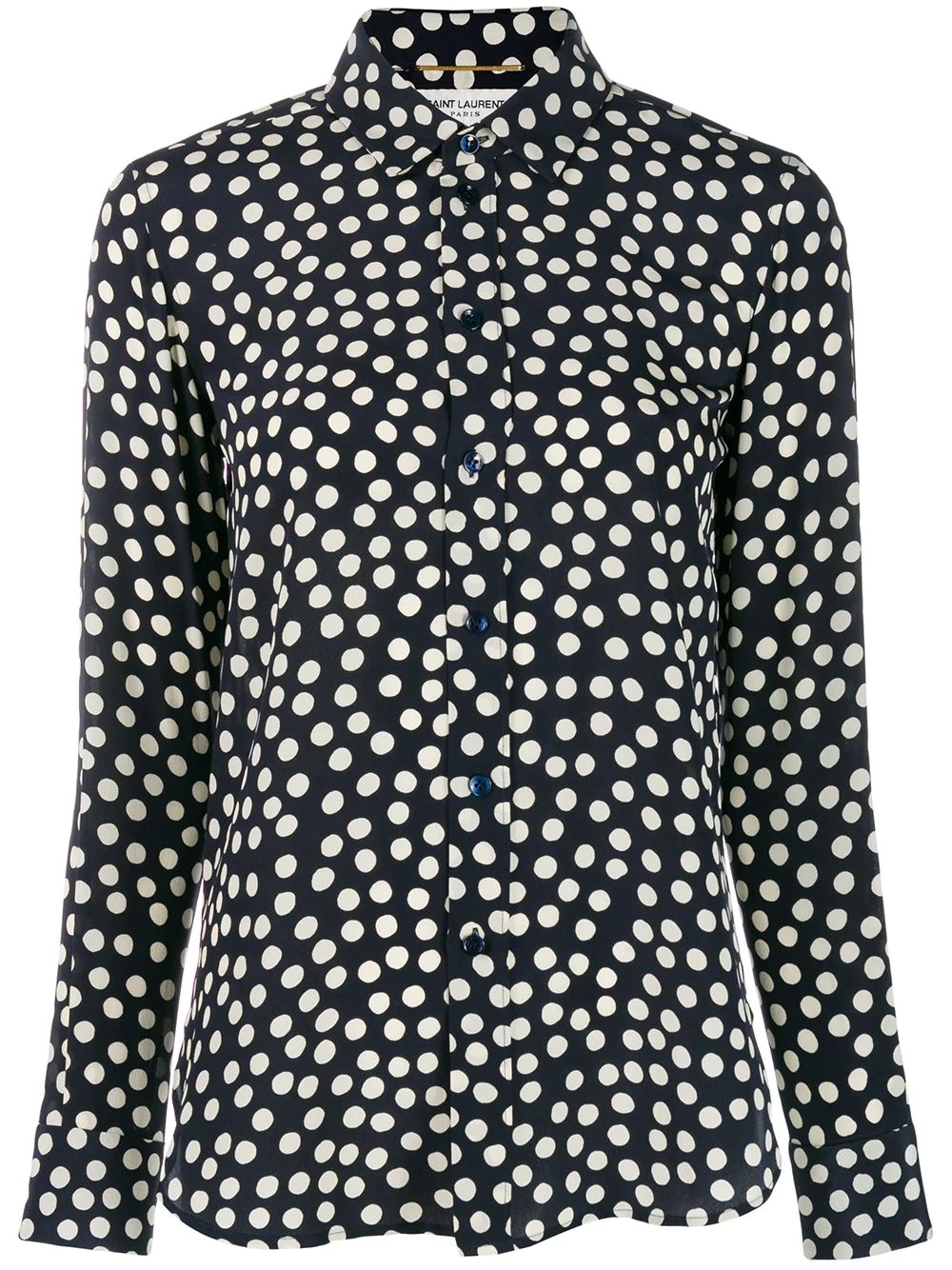 polka dot print shirt - 1