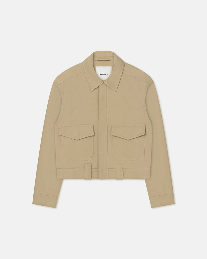 Nanushka Cropped Cavalry Twill Jacket outlook