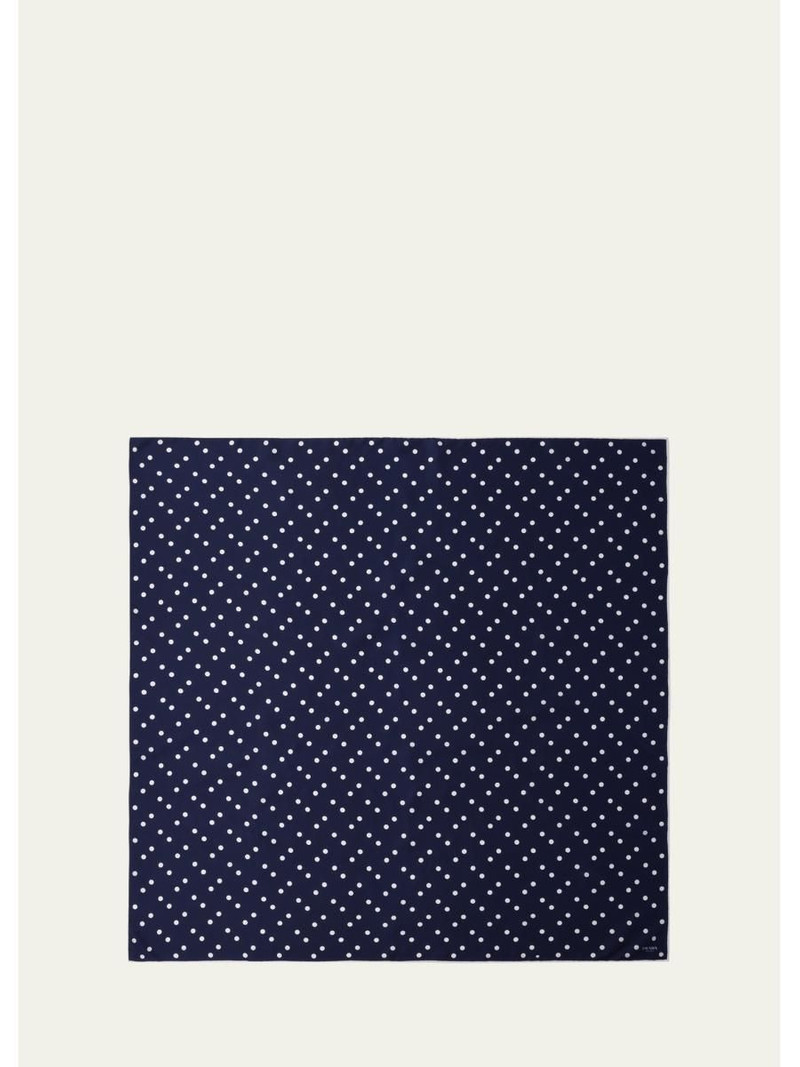 Polka Dot Silk Scarf 1