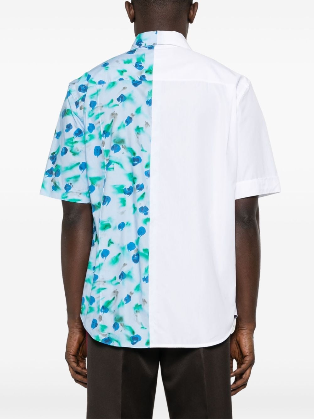 floral-print cotton shirt - 4