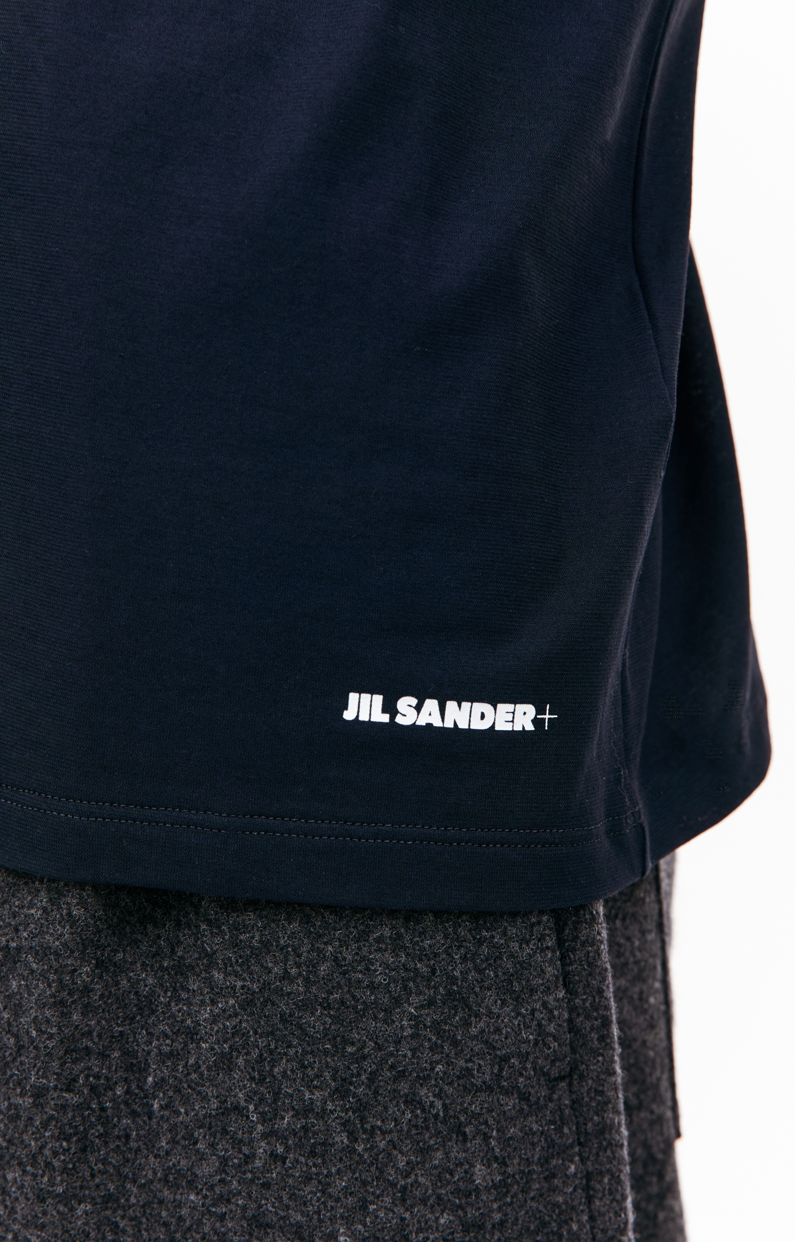 NAVY BLUE COTTON T-SHIRT - 4