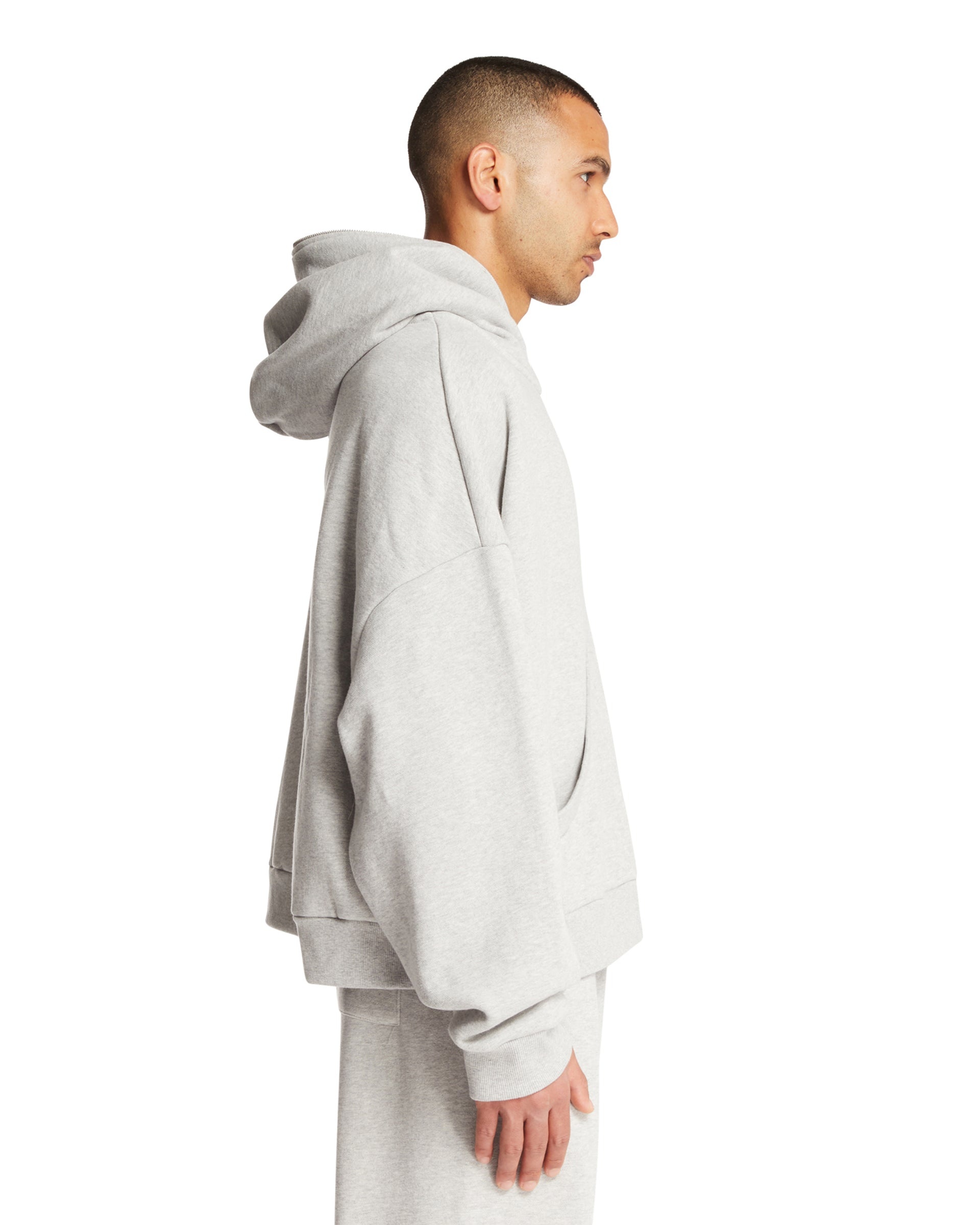 Gray Zip Hoodie - 5
