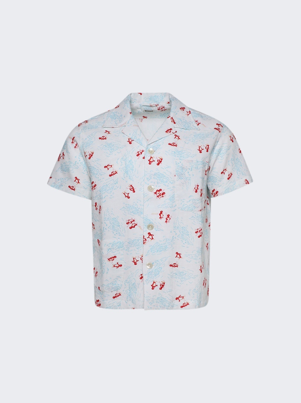 Skiing Penguins Shirt White - 1