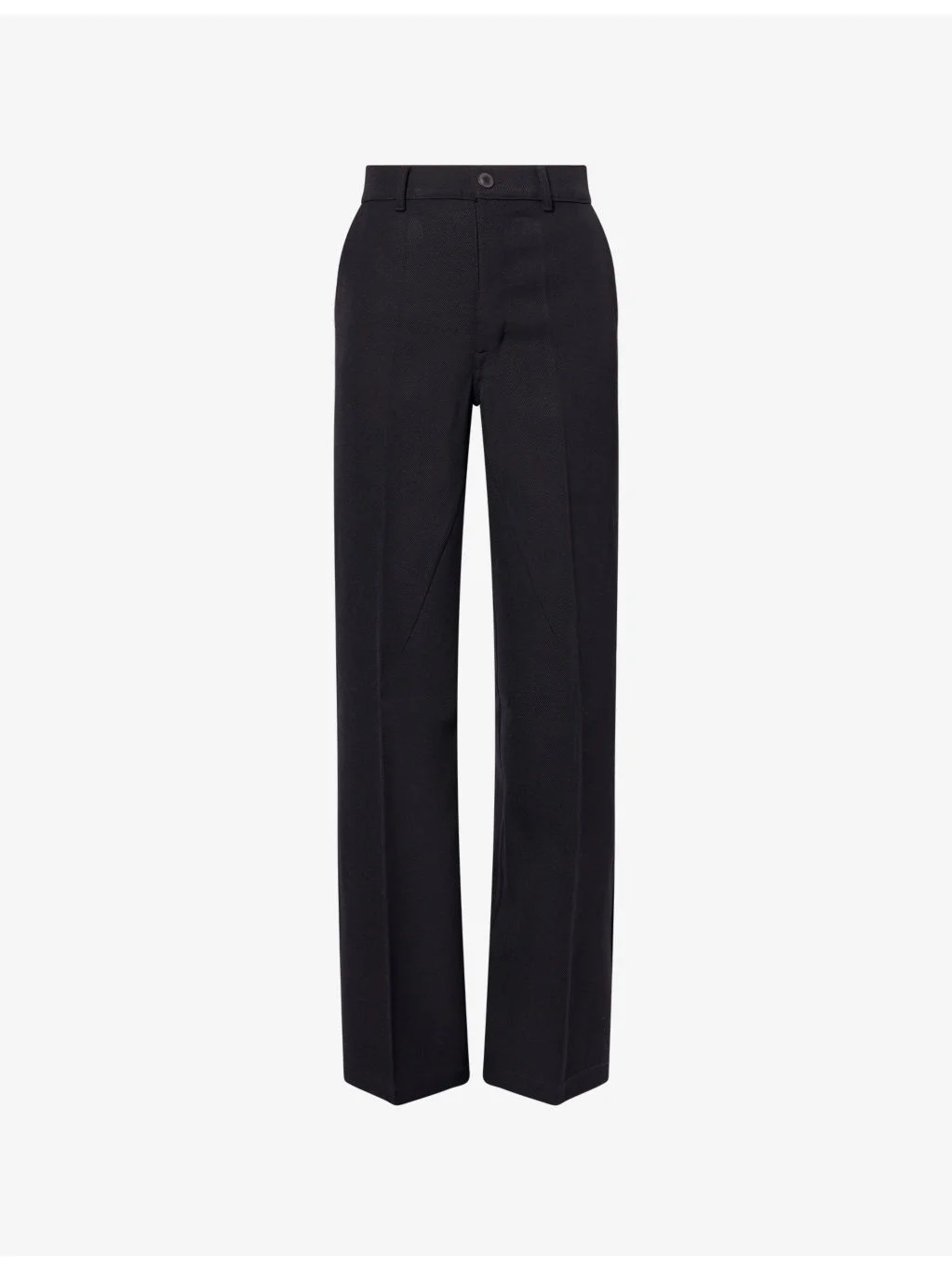 Wide-Leg Work Wool Trousers - 1