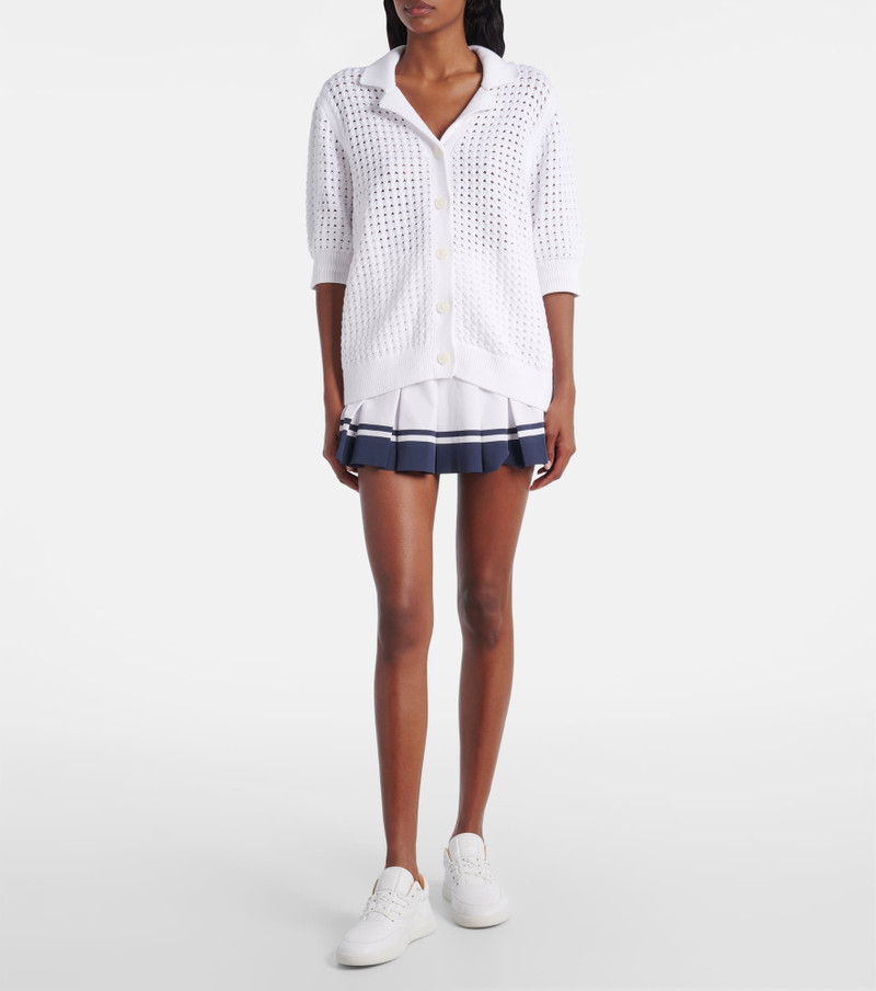 VARLEY Ellie open-knit cotton cardigan outlook