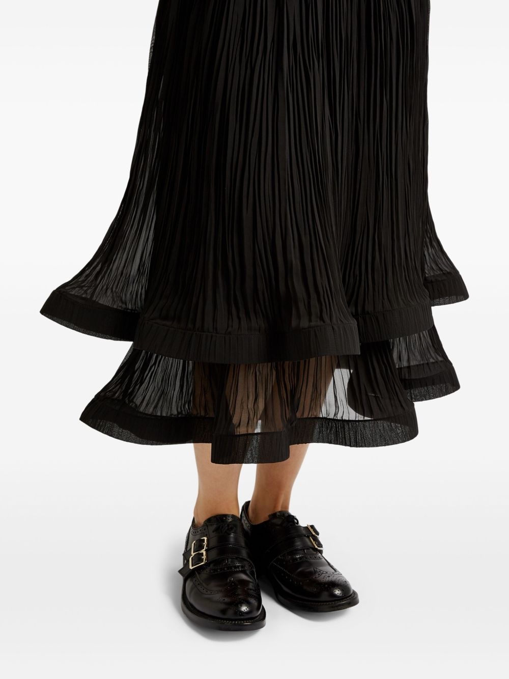 pleated midi skirt - 5