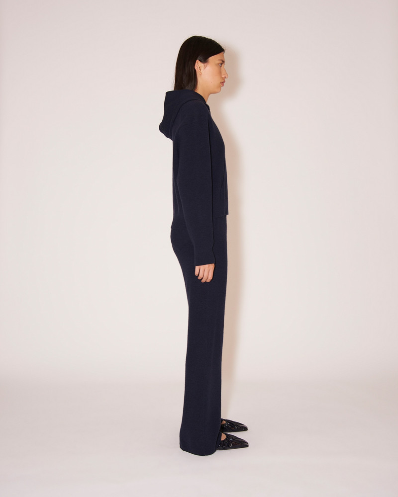 Nanushka BEX - Cashmere-blend hoodie - Navy outlook