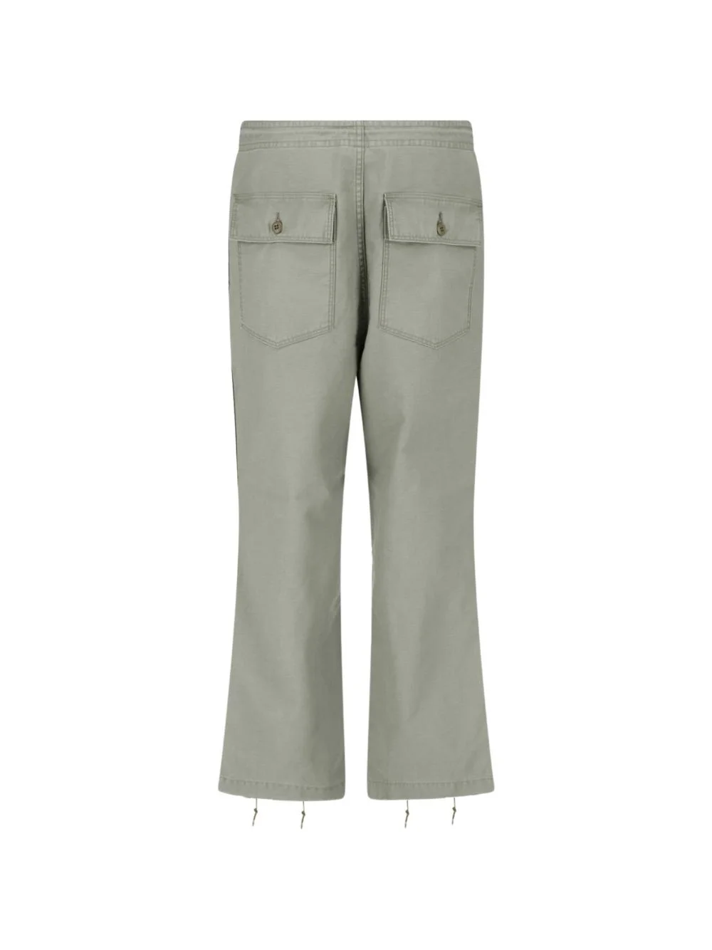 drawstring embroidered trousers - 1
