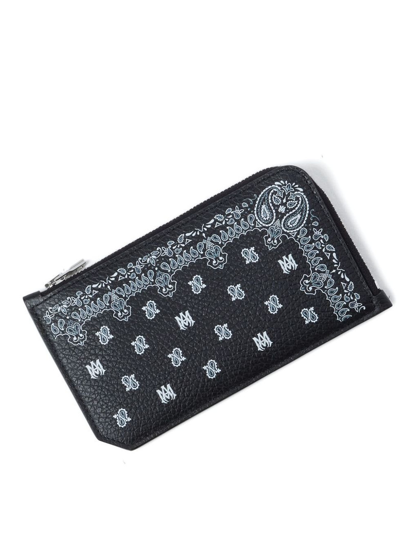 AMIRI paisley zip cardholder outlook