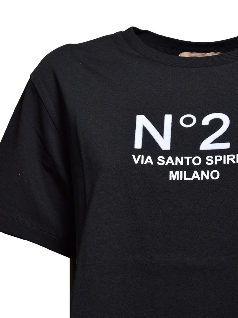N°21 logo-print crew-neck T-shirt outlook