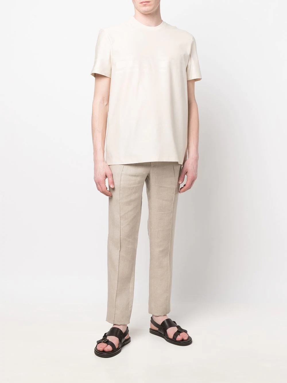 tailored linen trousers - 2