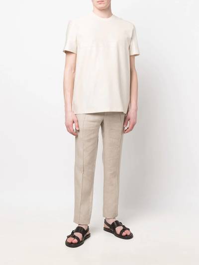 Brioni tailored linen trousers outlook