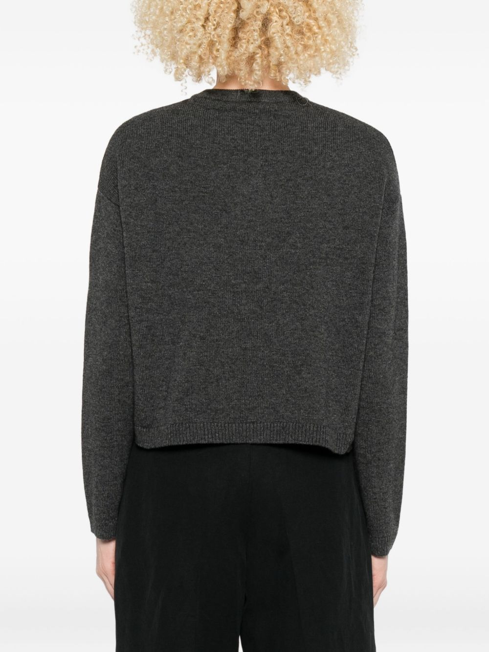 button-placket sweater - 4