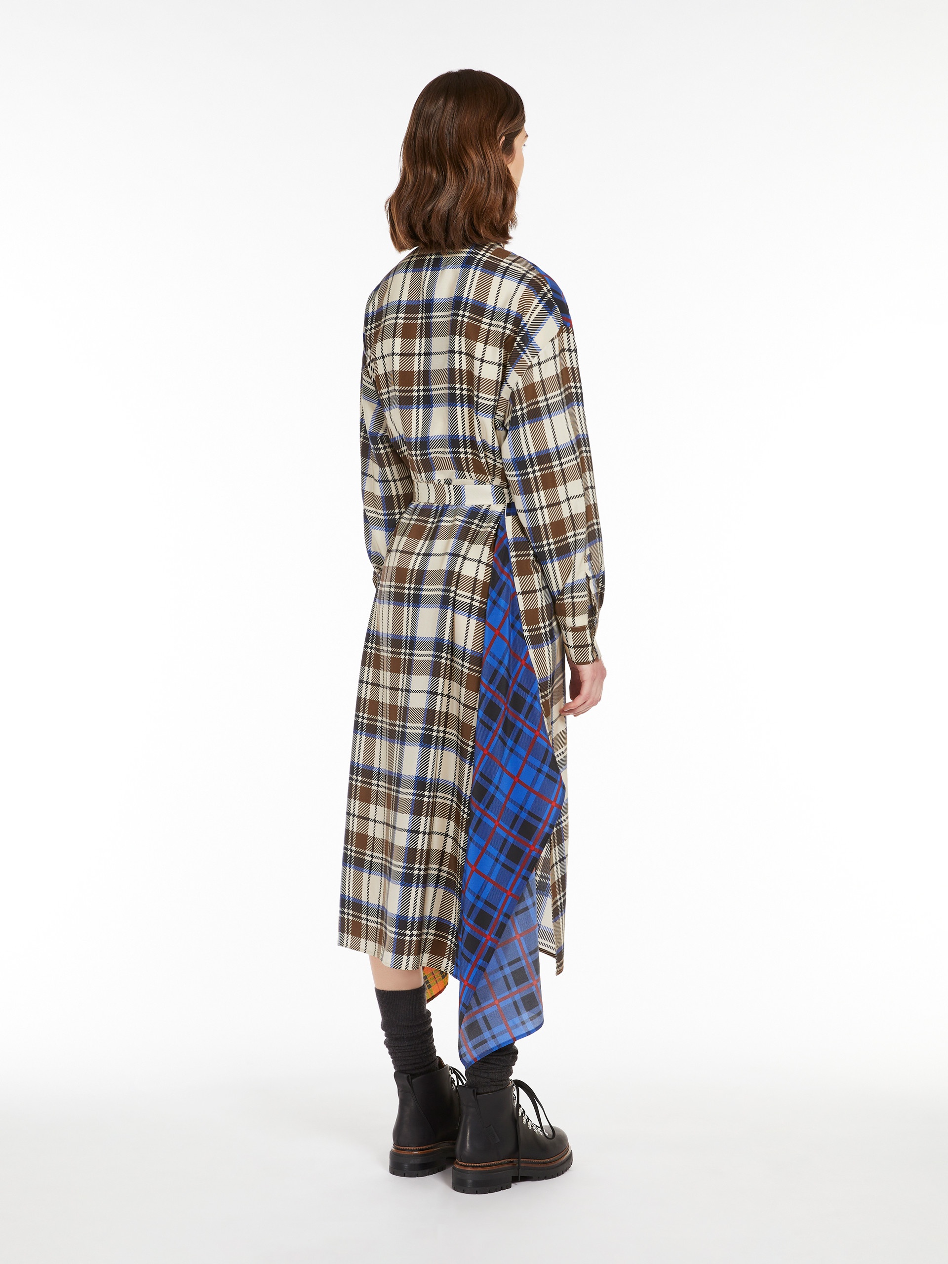 SAMARIA Silk patchwork dress - 4