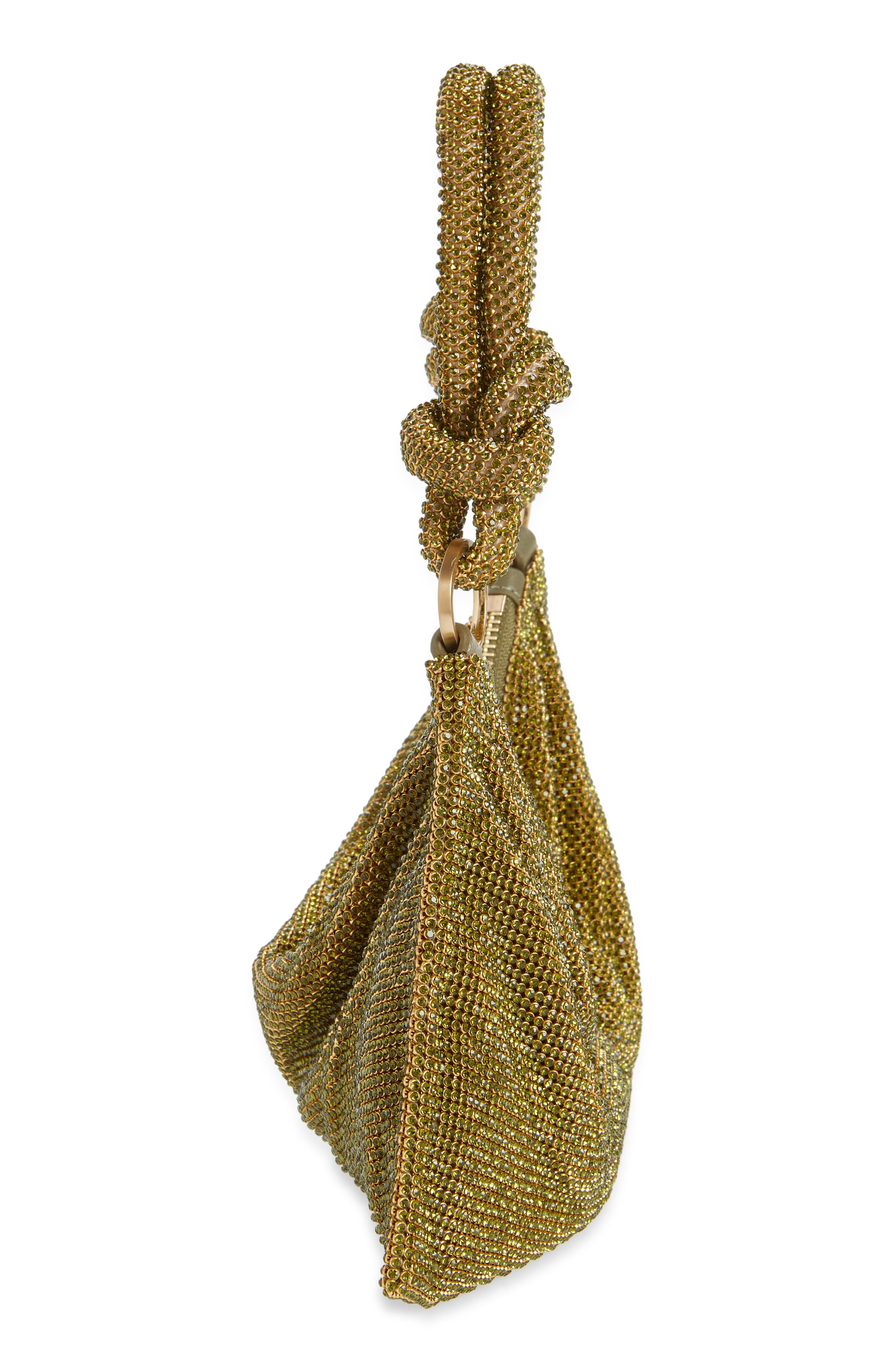 Cult Gaia Hera Nano Rhinestone Shoulder Bag in Fatigue at Nordstrom - 5