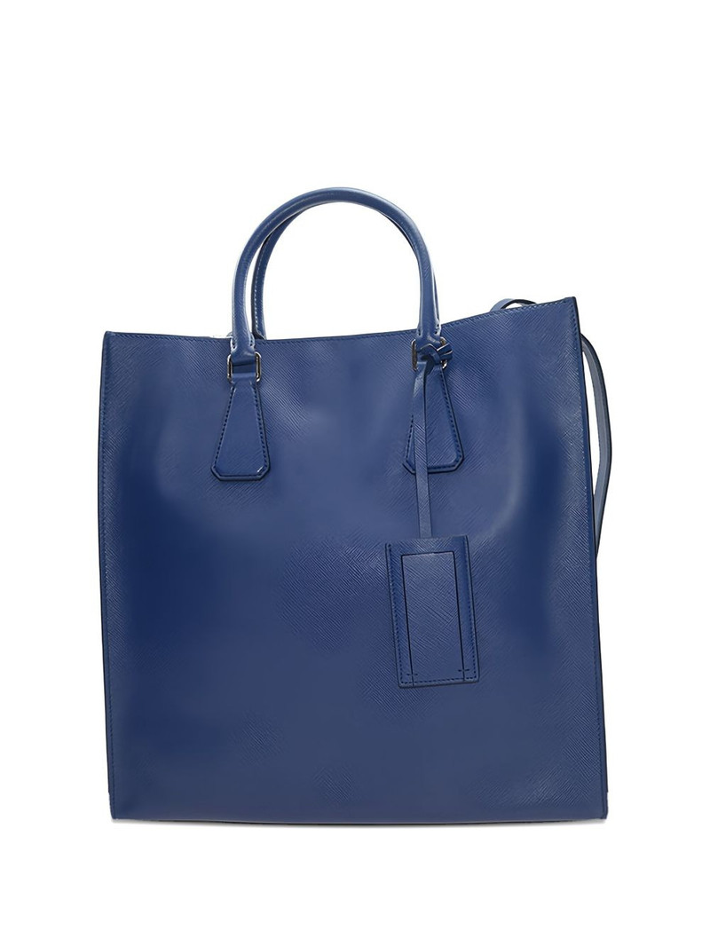 leather top-handle tote bag 1