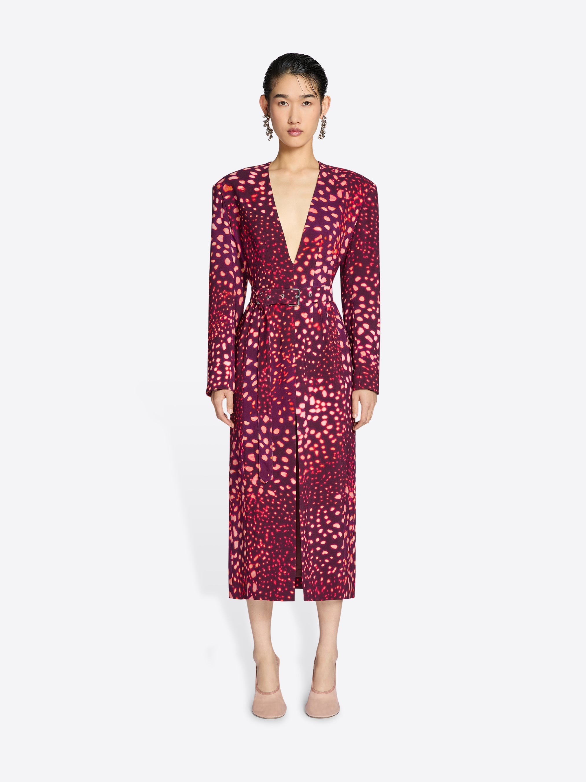 TAILORED BELTED DRESS - 2