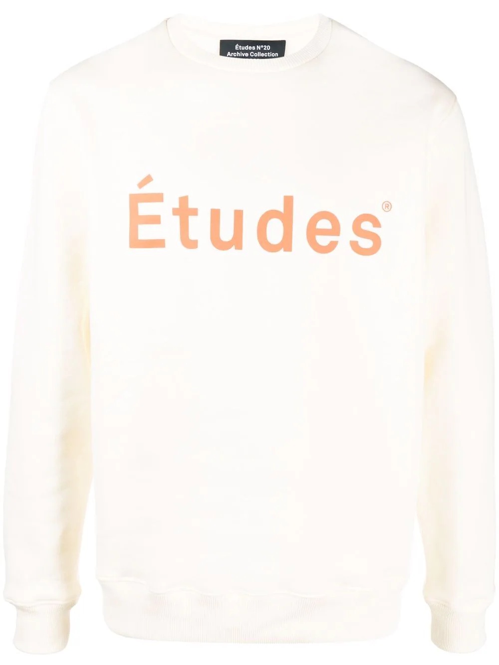 logo-print organic cotton sweatshirt - 1