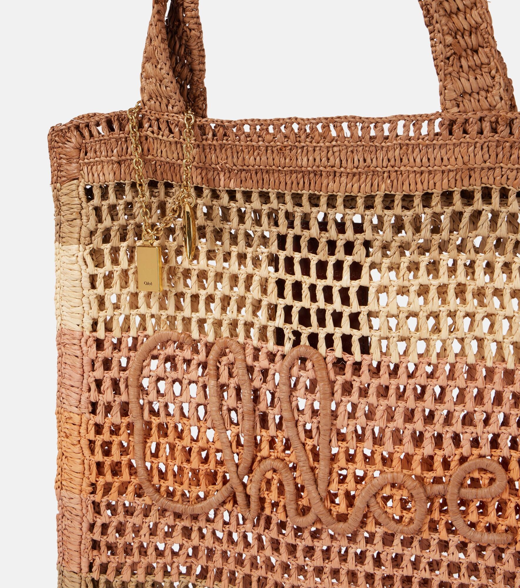 Summer Banana raffia tote bag - 6