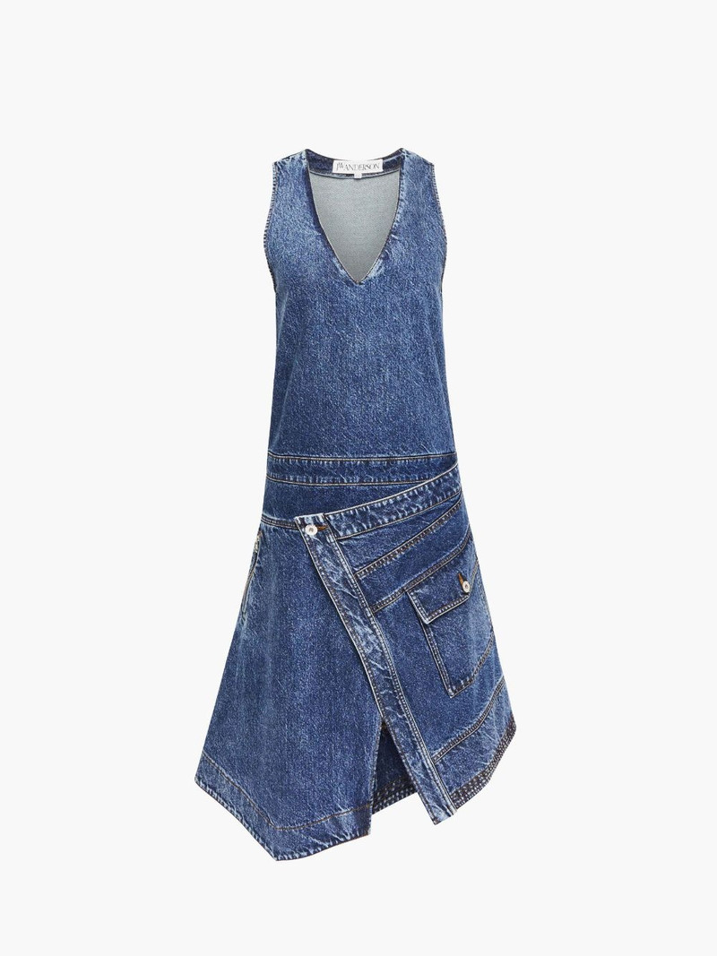 WRAP FRONT SLEEVELESS DRESS - 1