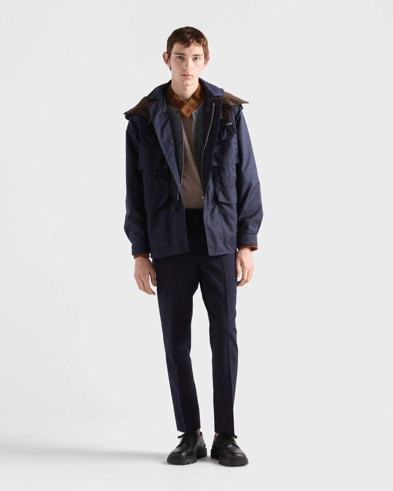 Prada Hooded cotton jacket outlook