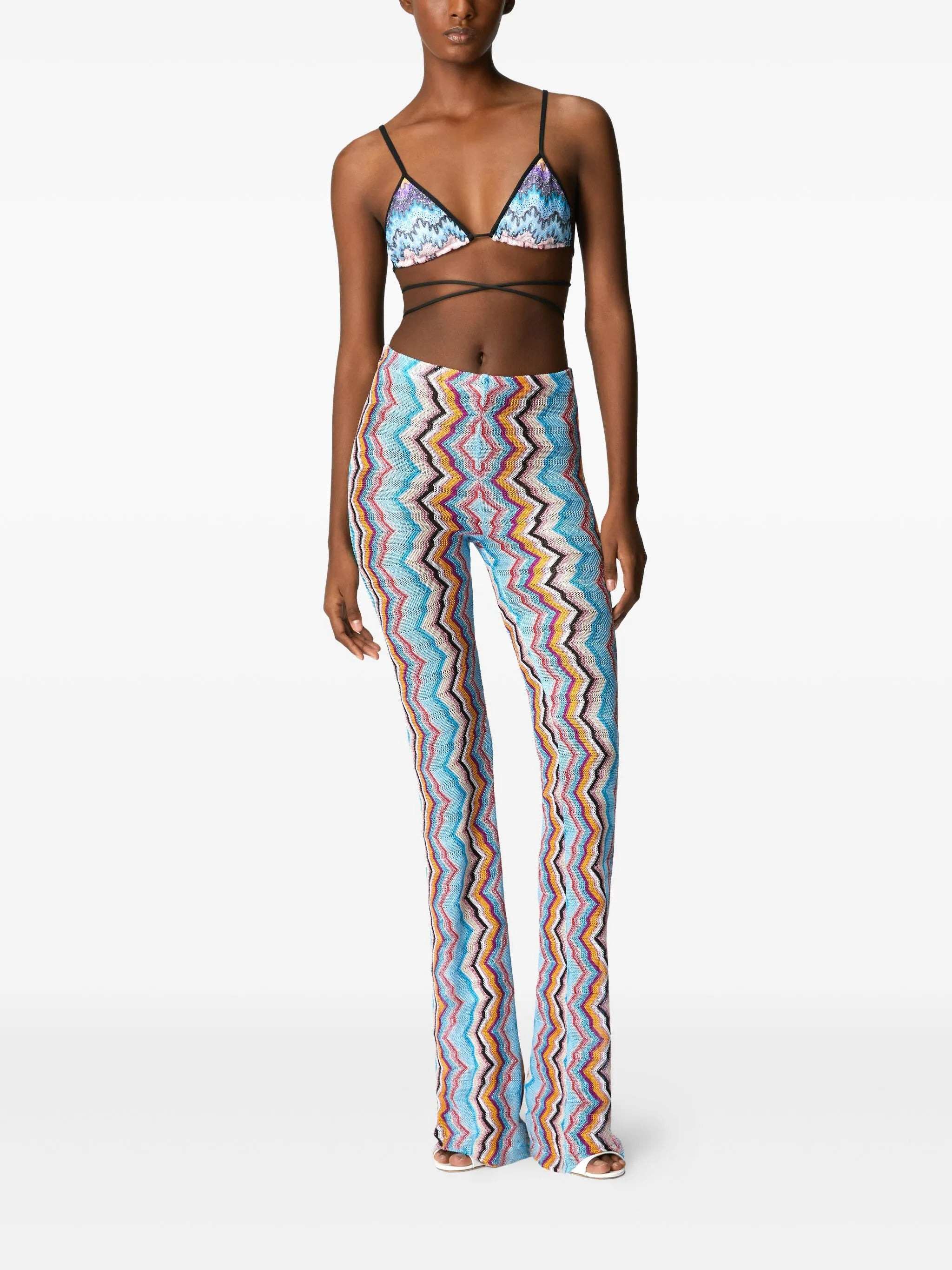 Zigzag-pattern trousers - 2