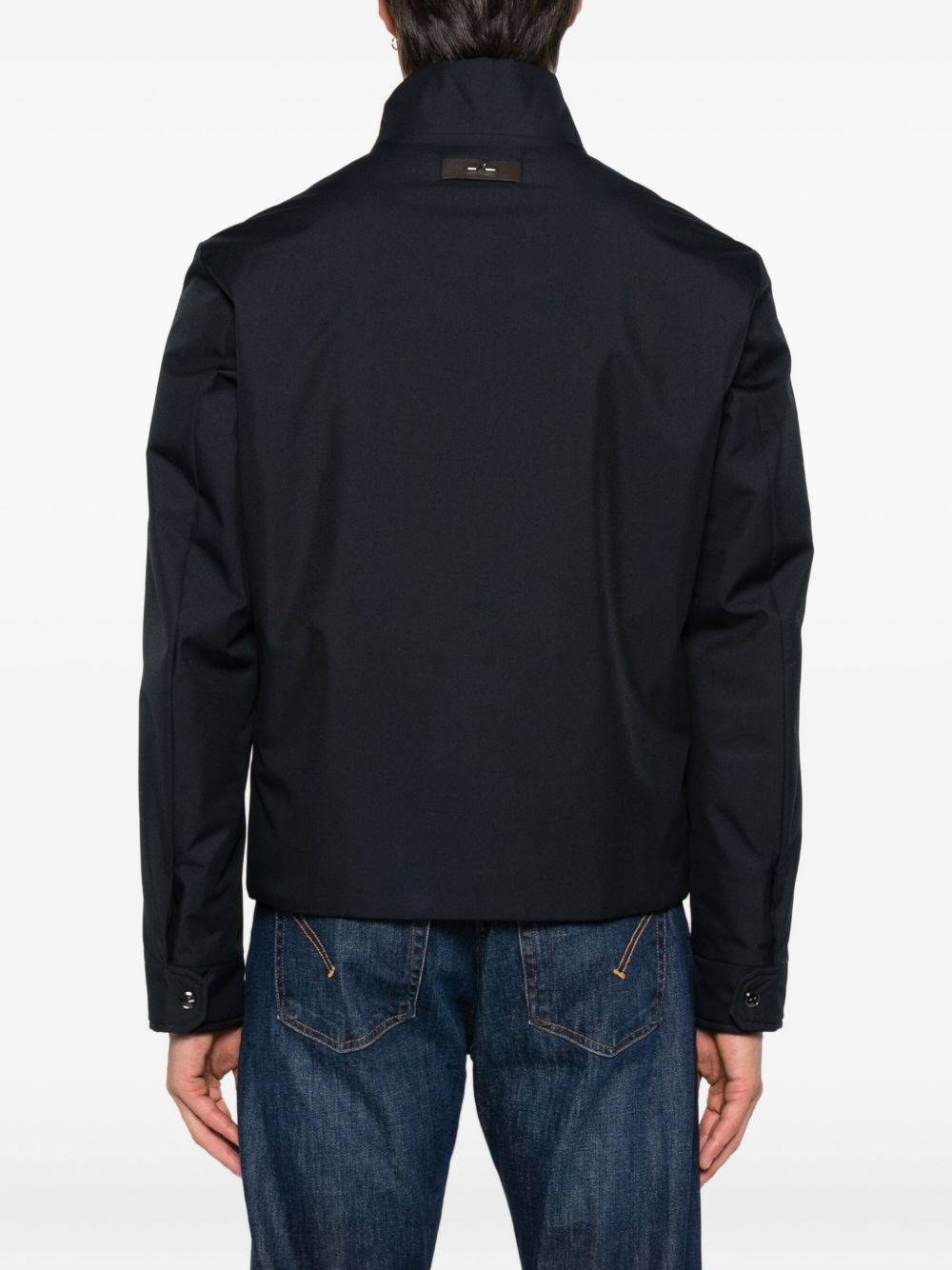 zip-front stand-collar jacket - 4