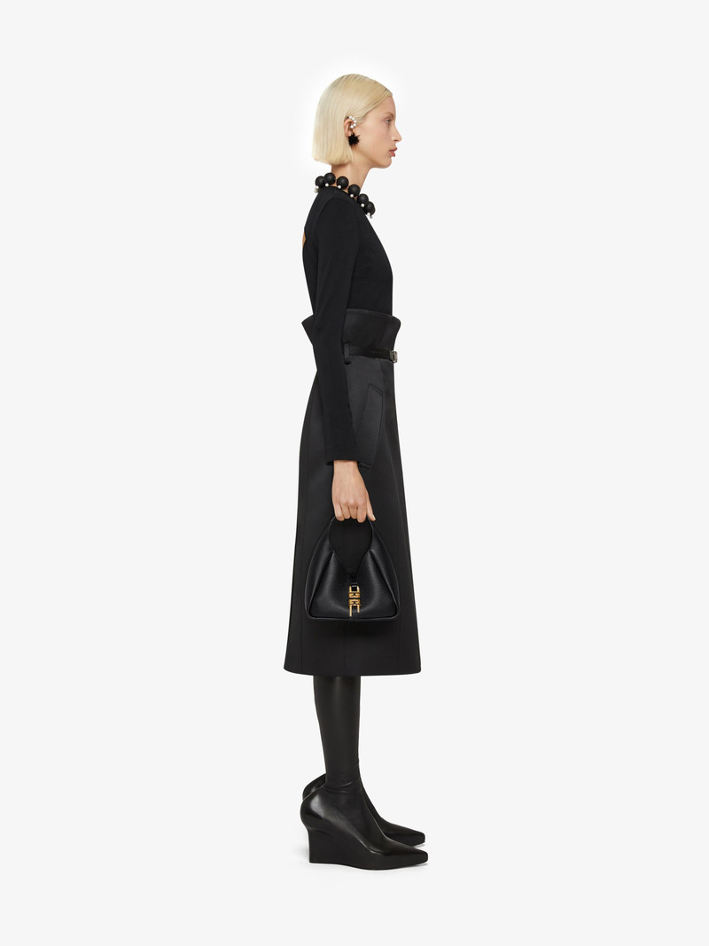 Givenchy MINI G-HOBO BAG IN GRAINED LEATHER outlook