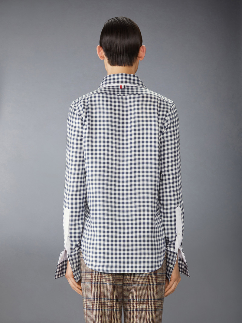 SILK TWILL GINGHAM SHIRT 5