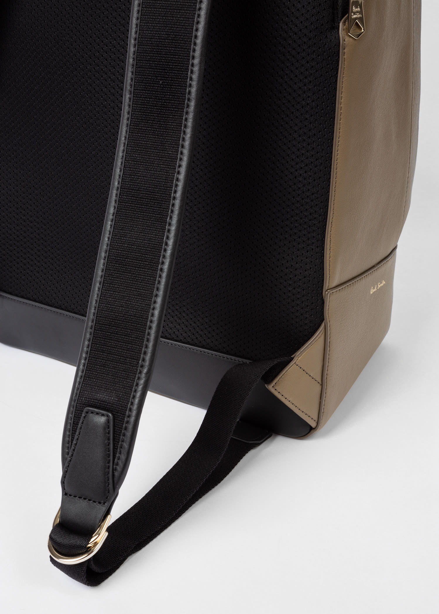 Leather 'Signature Stripe' Backpack - 5