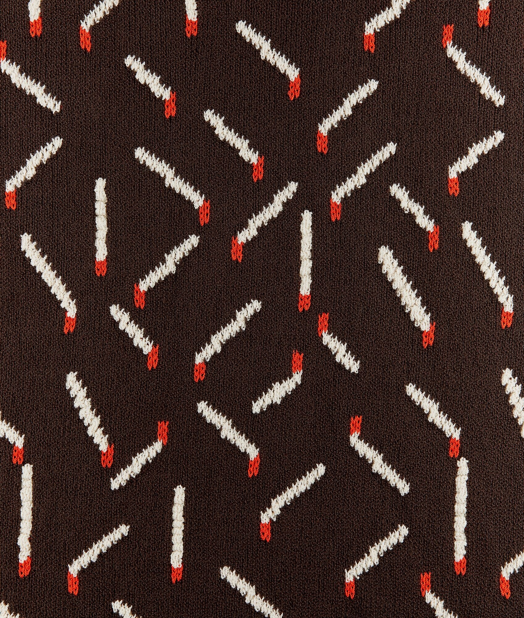 Cotton Jacquard Matches Cardigan - 6