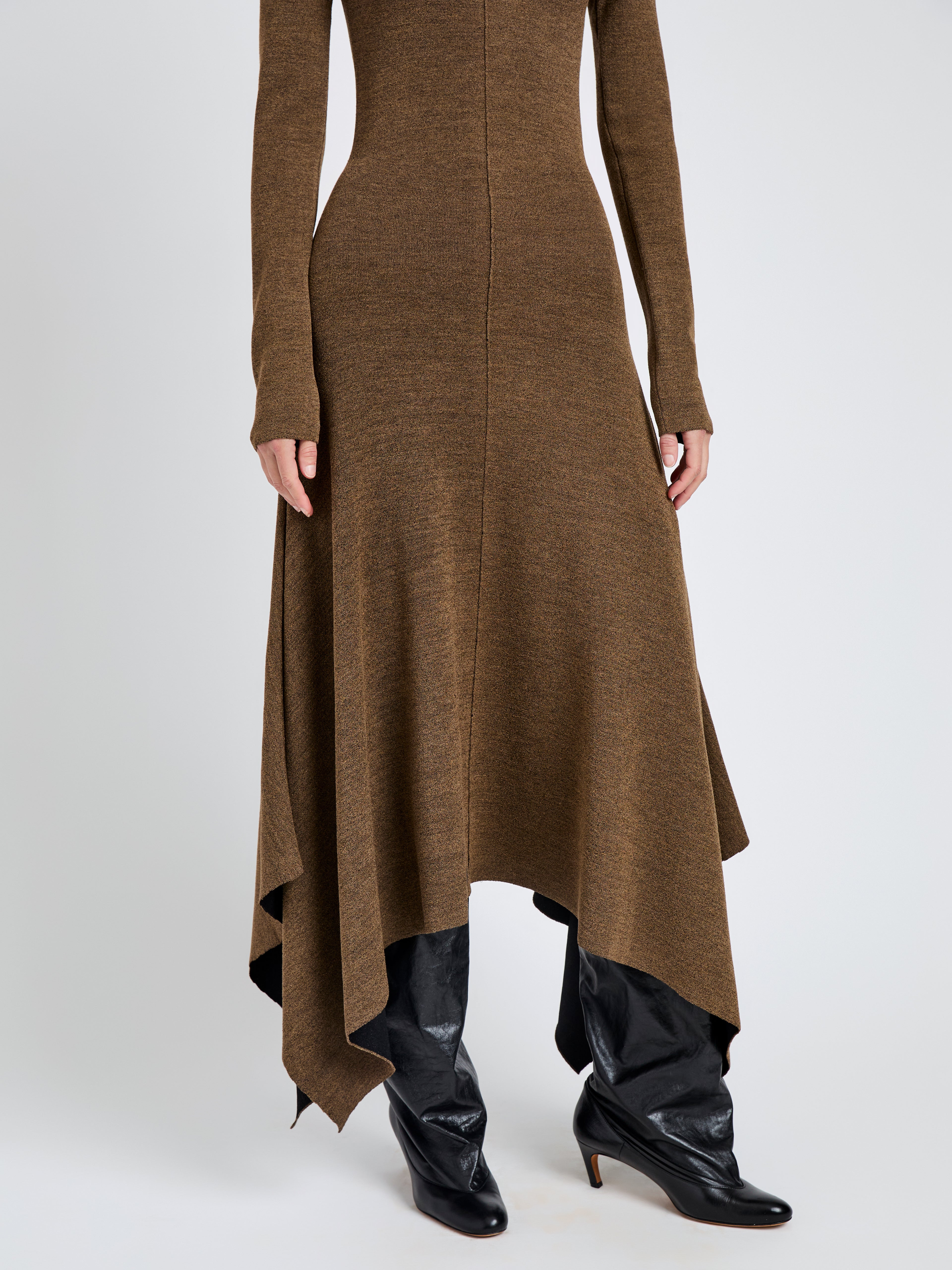 Romi Dress in Textured Sculpted Viscose - 5