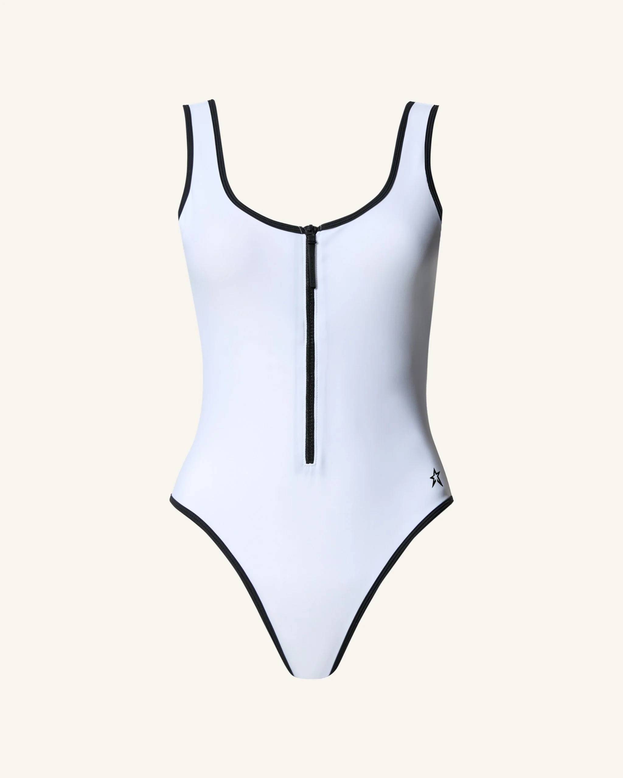 Zip Front Swimsuit - 1