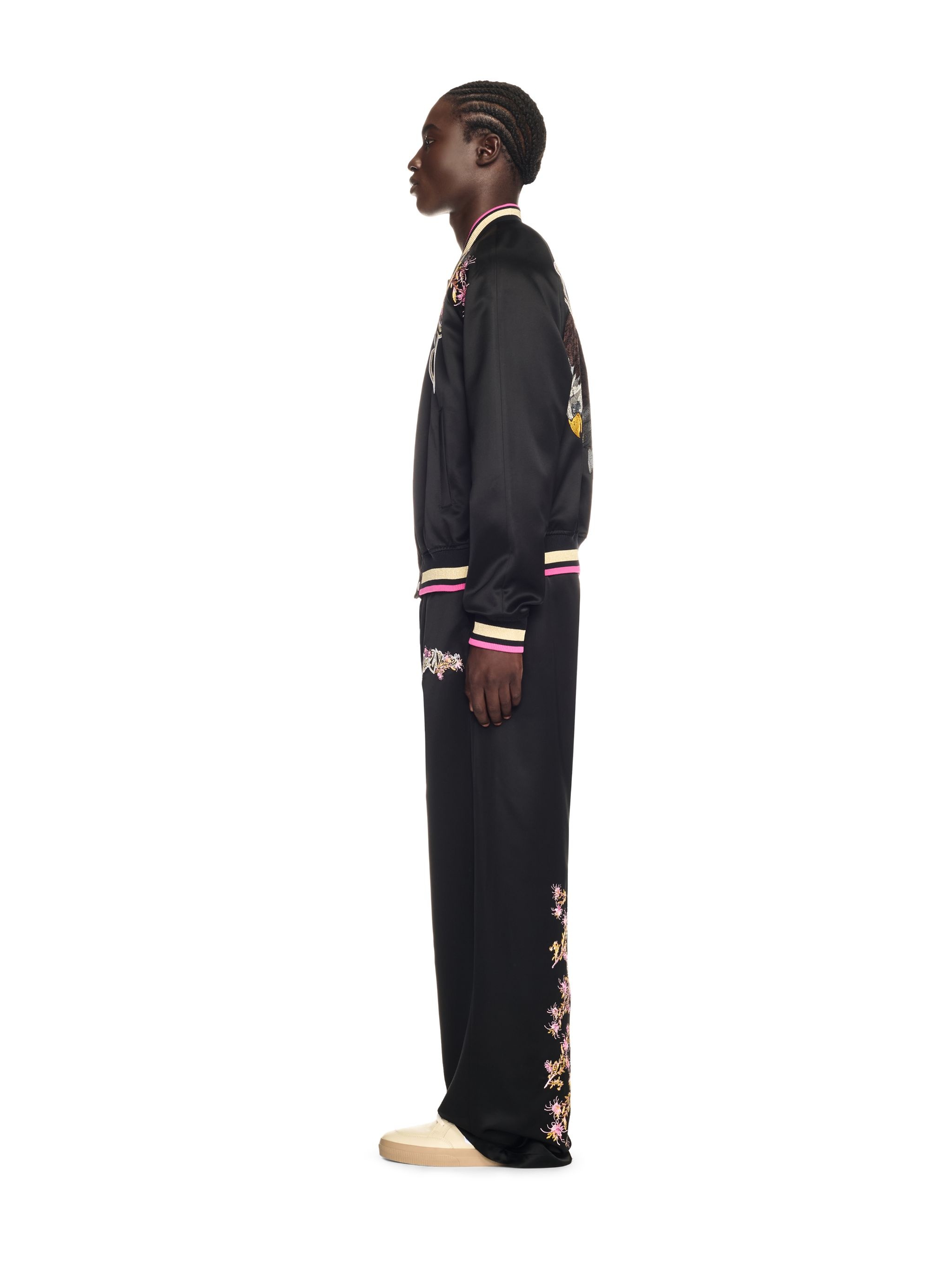 Blakc Eagle Satin Souvenir Jacket - 3