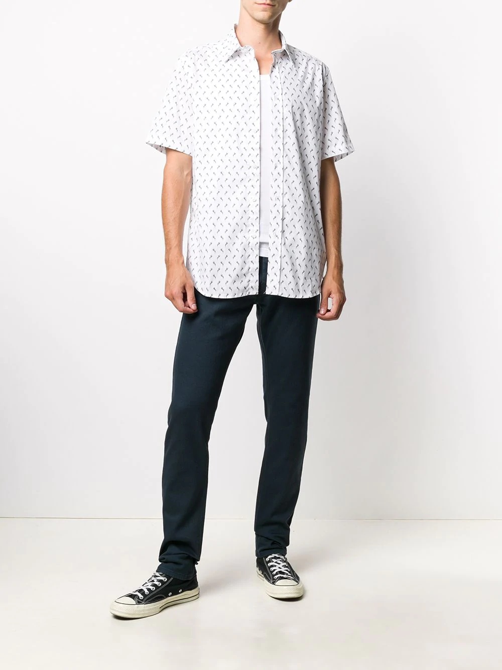 S-Riley motif-print shirt - 2