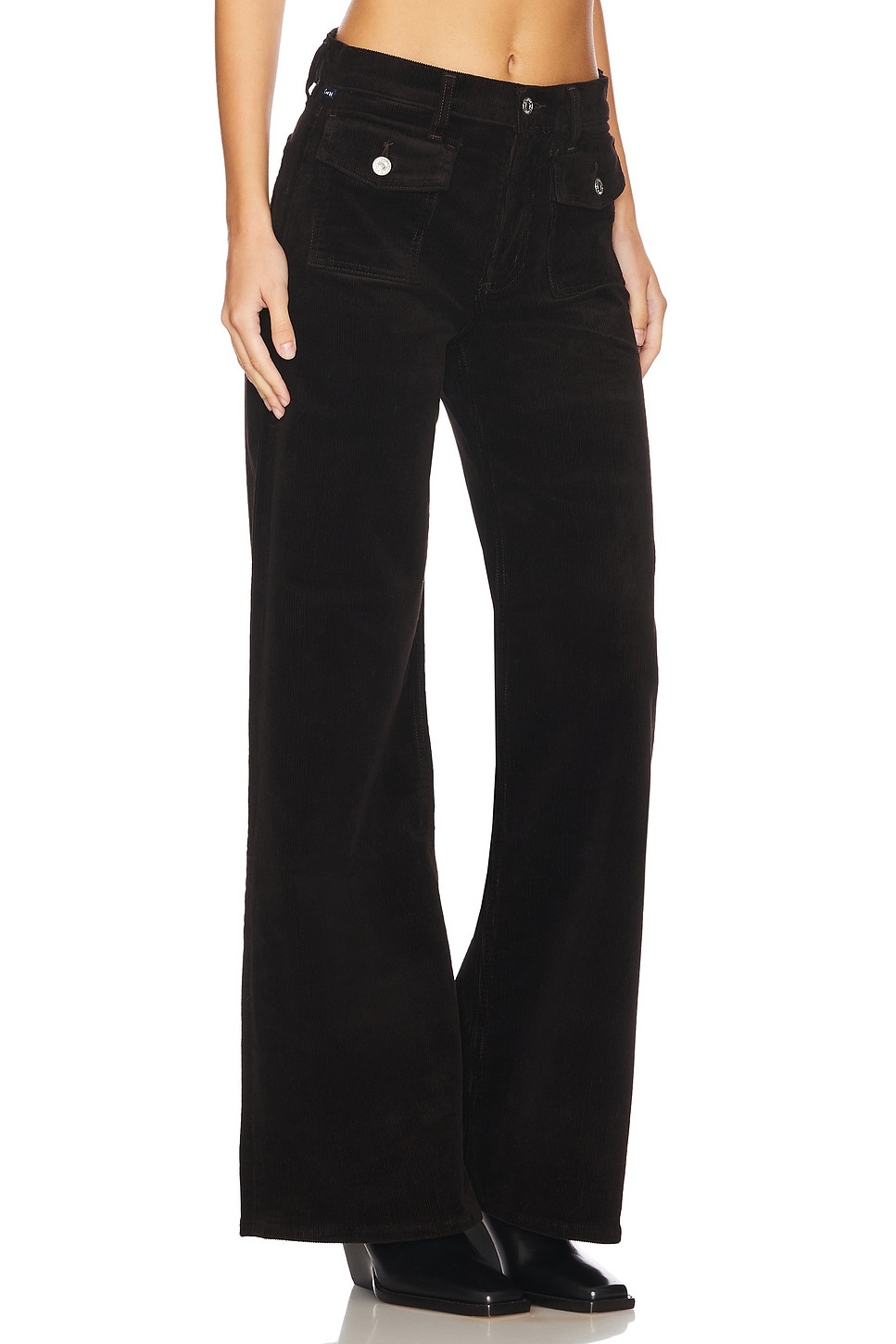 Raven Patch Pocket Wide Leg Pant - 2