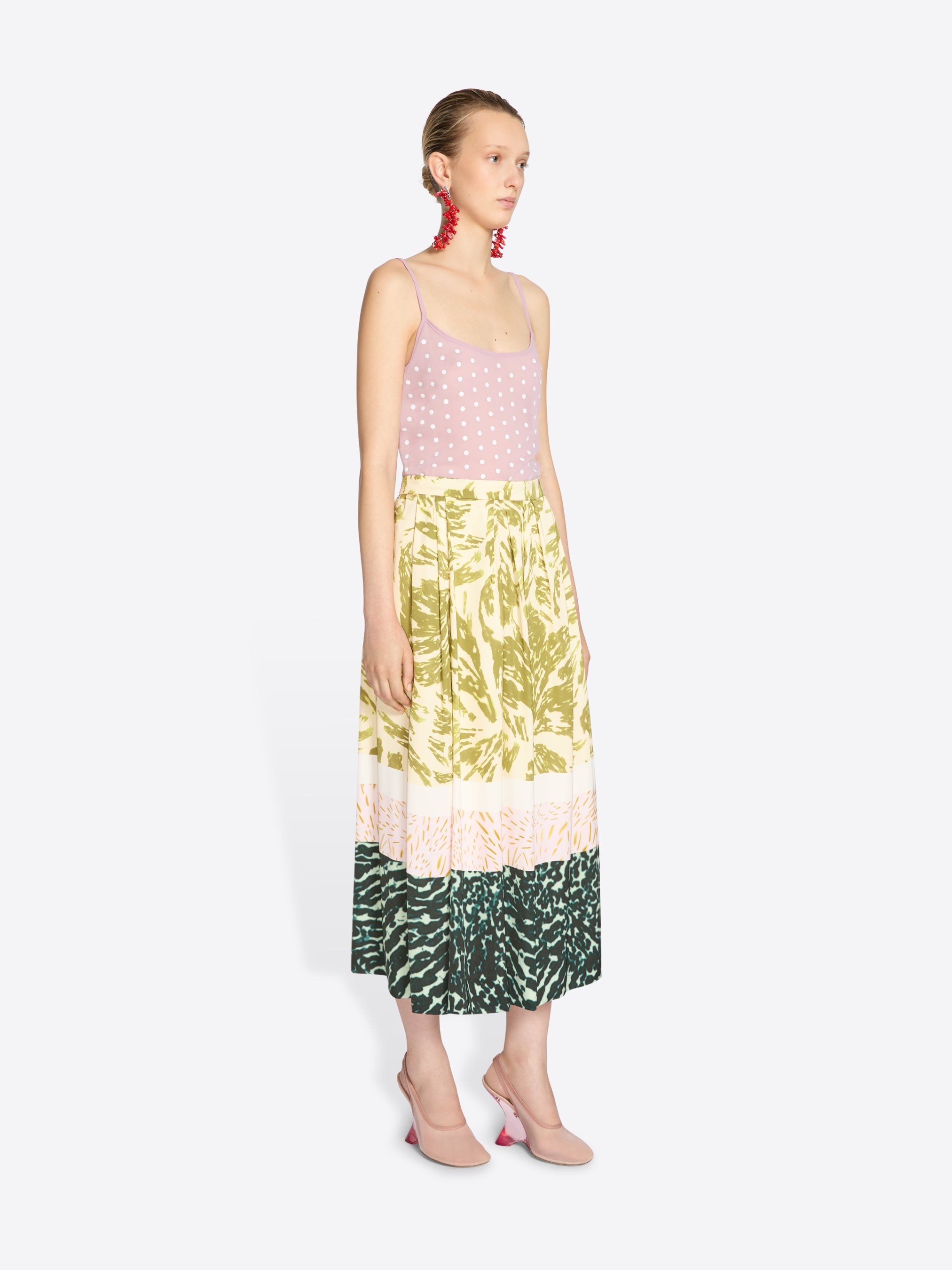 PRINTED VISCOSE SKIRT - 3