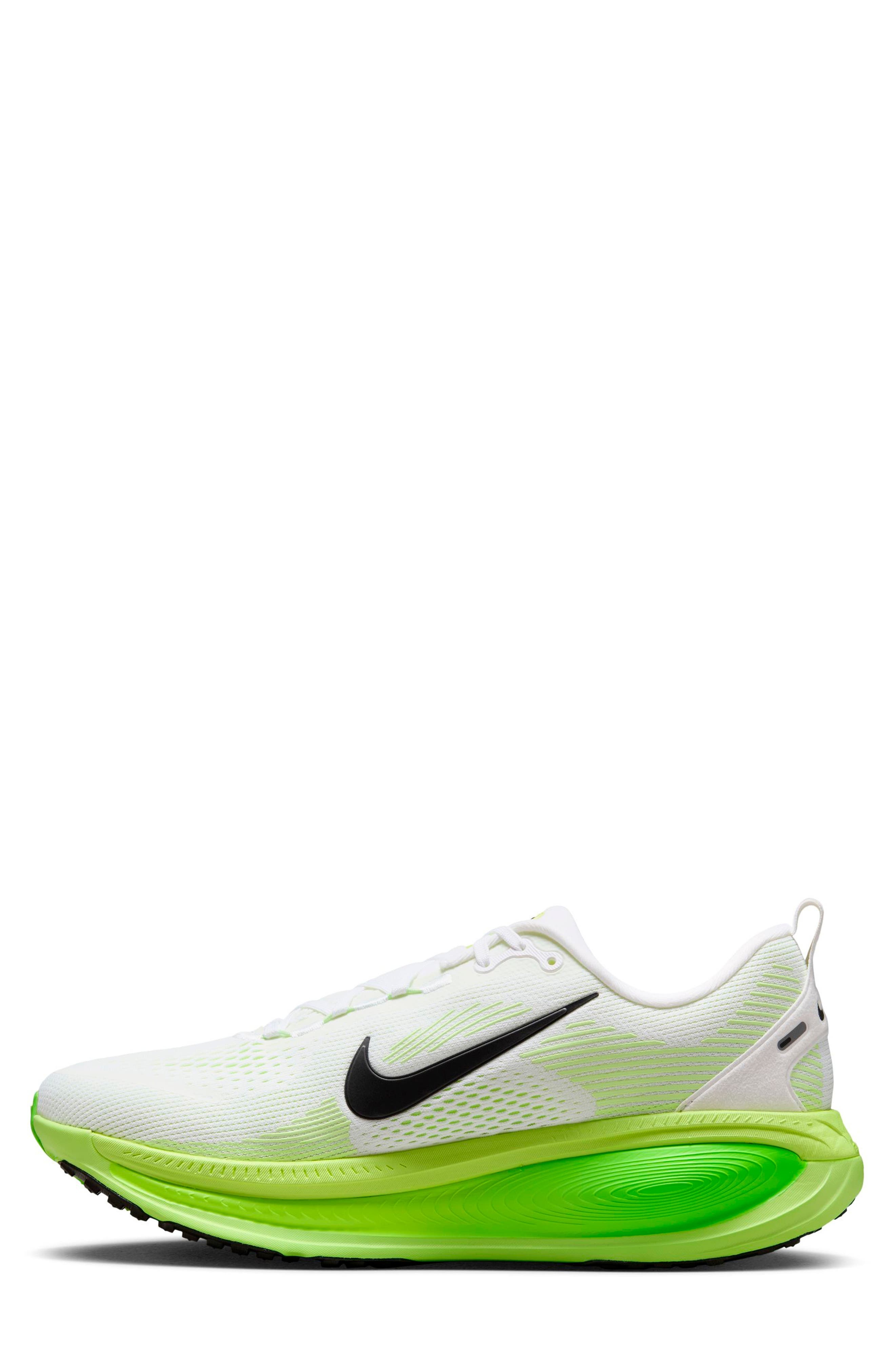 Nike Vomero 18 Running Shoe in White/Electric Green at Nordstrom - 7