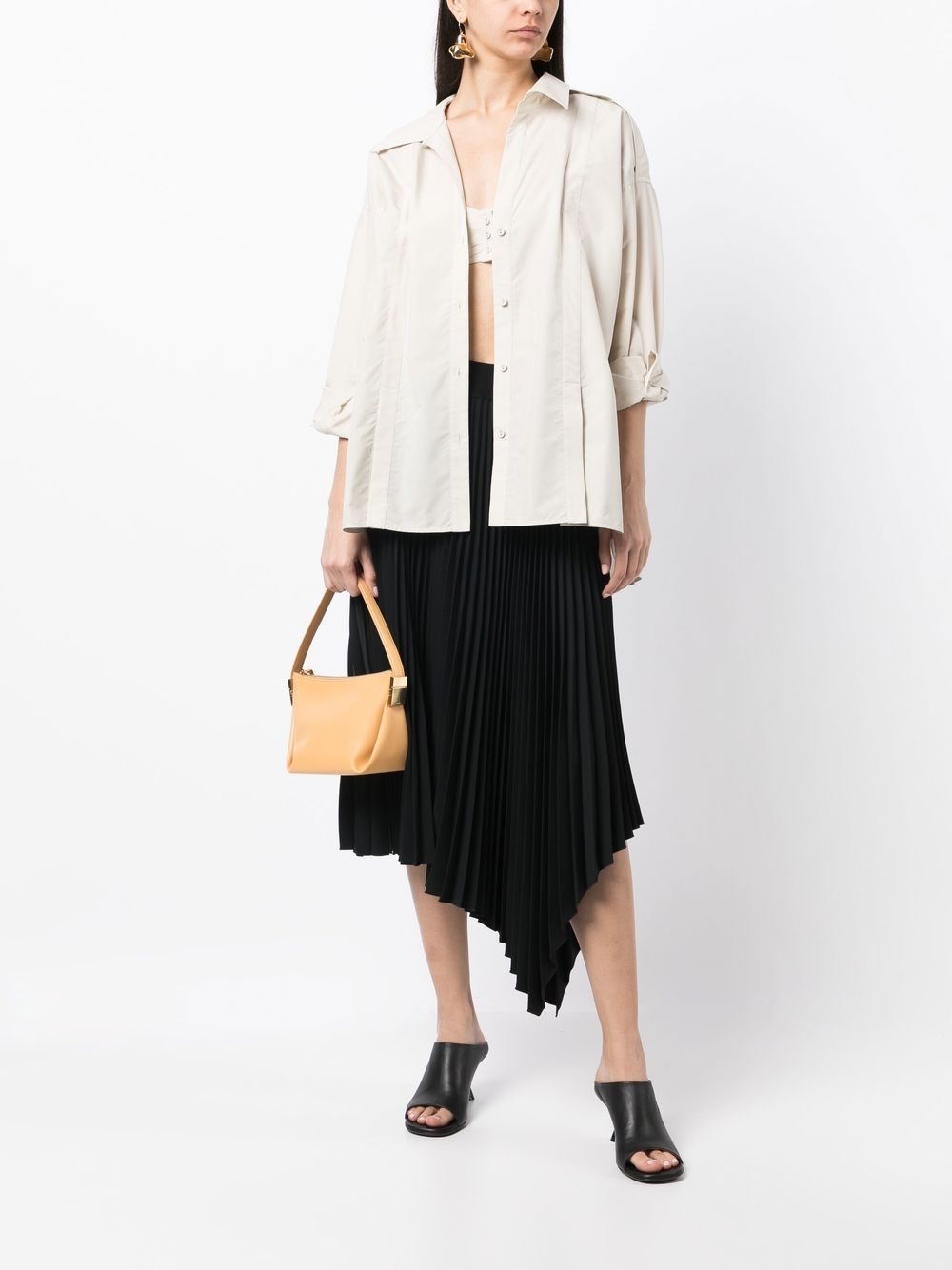 flat-collar long-sleeved shirt - 2