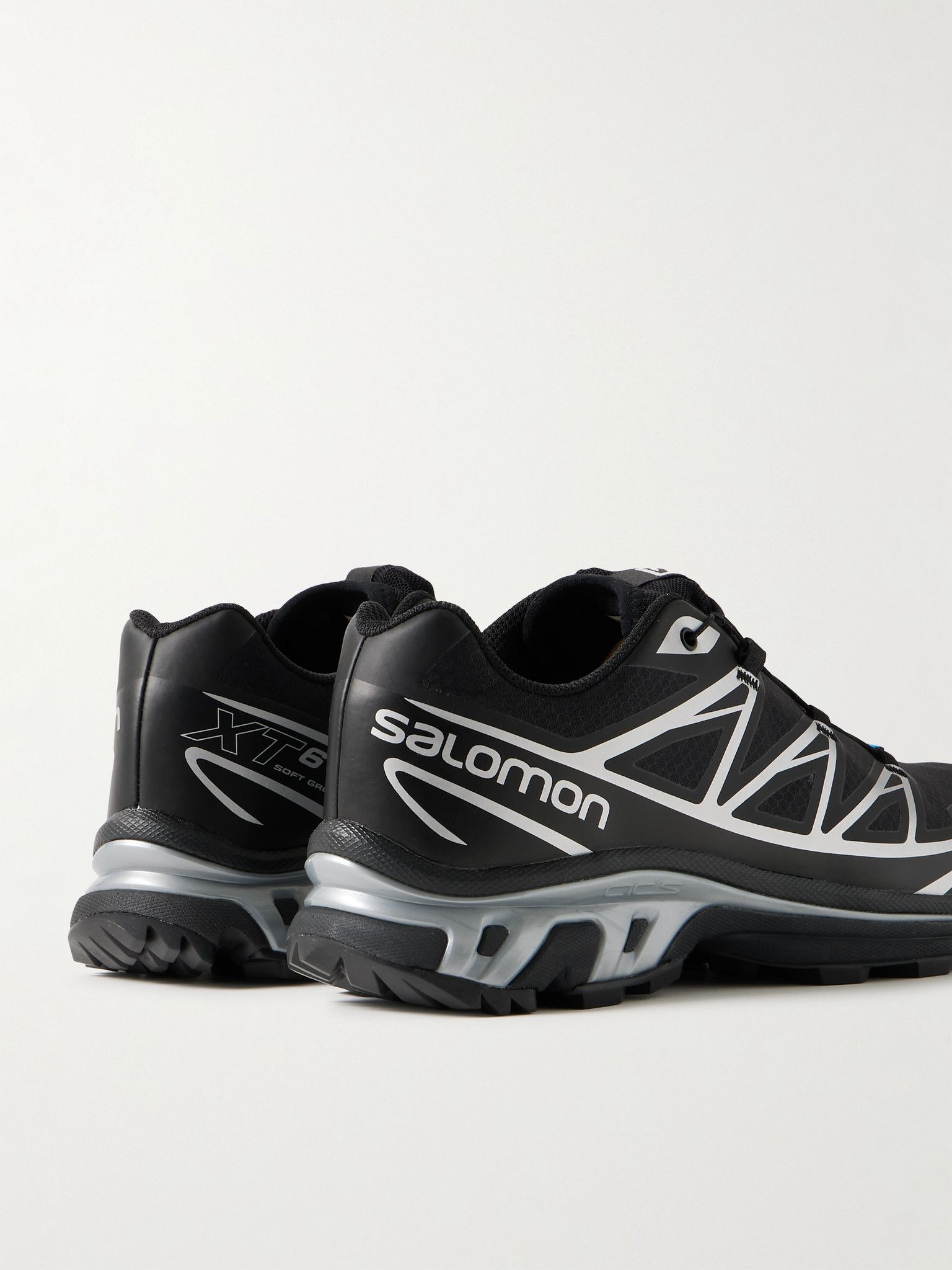 XT-6 Rubber-Trimmed GORE-TEX Mesh Sneakers Black - 5
